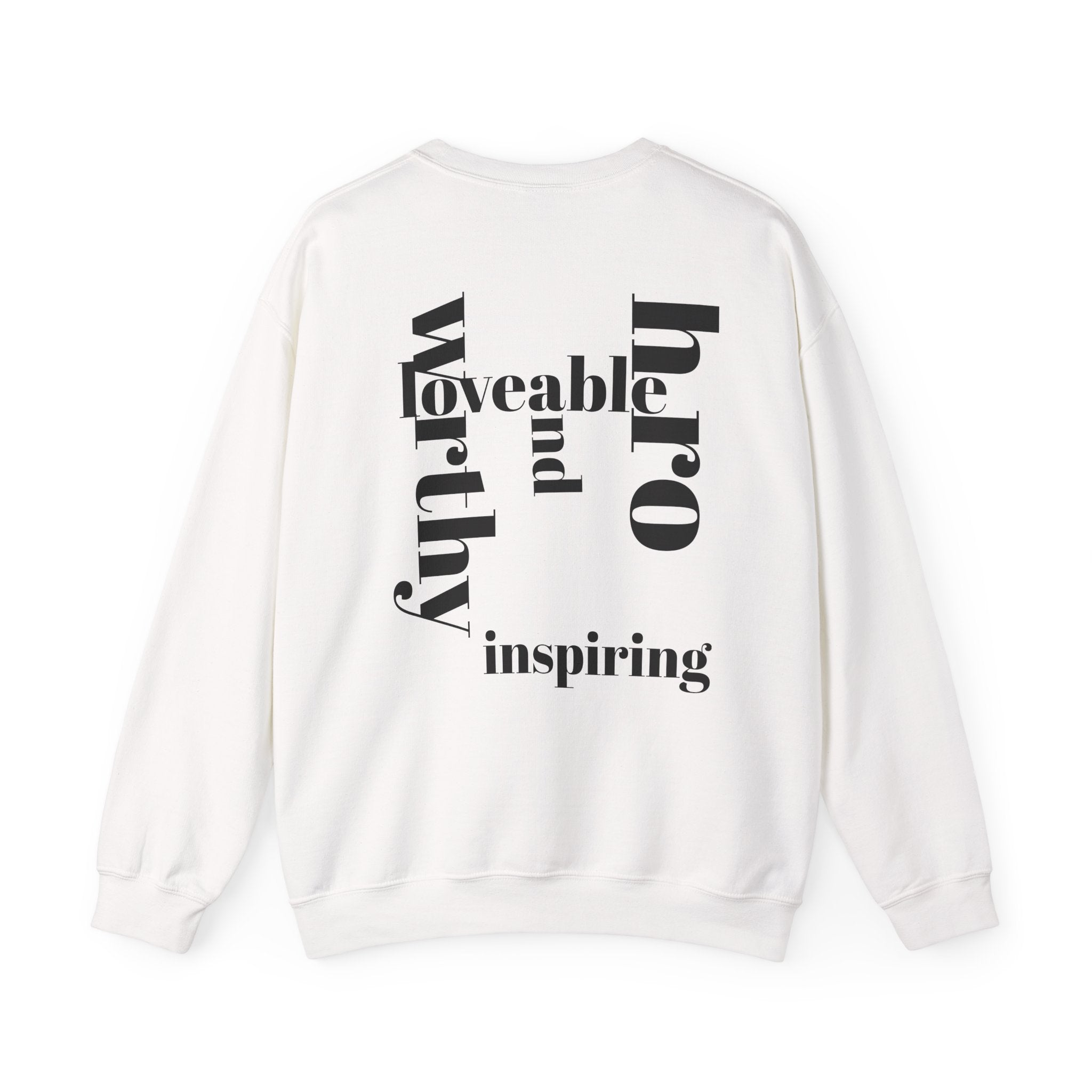 Empowering Unisex Sweatshirt: 'I AM' Inspirational Crewneck, Motivational Gift for Her, Self-Love Apparel, Cozy Casual Wear