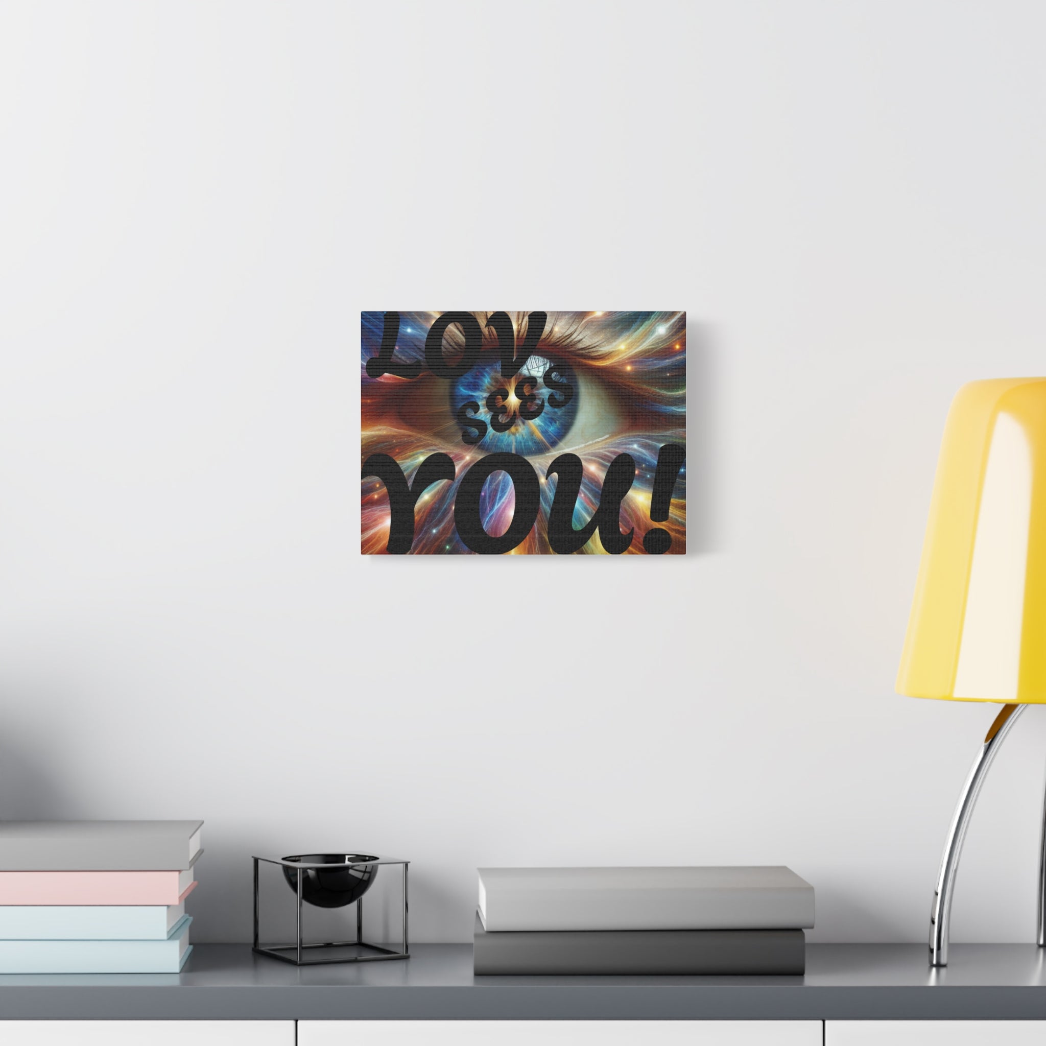 Eye-Catching Canvas Art, Inspirational Wall Decor, Love Sees You Quote, Modern Home Decor, Unique Gift Idea