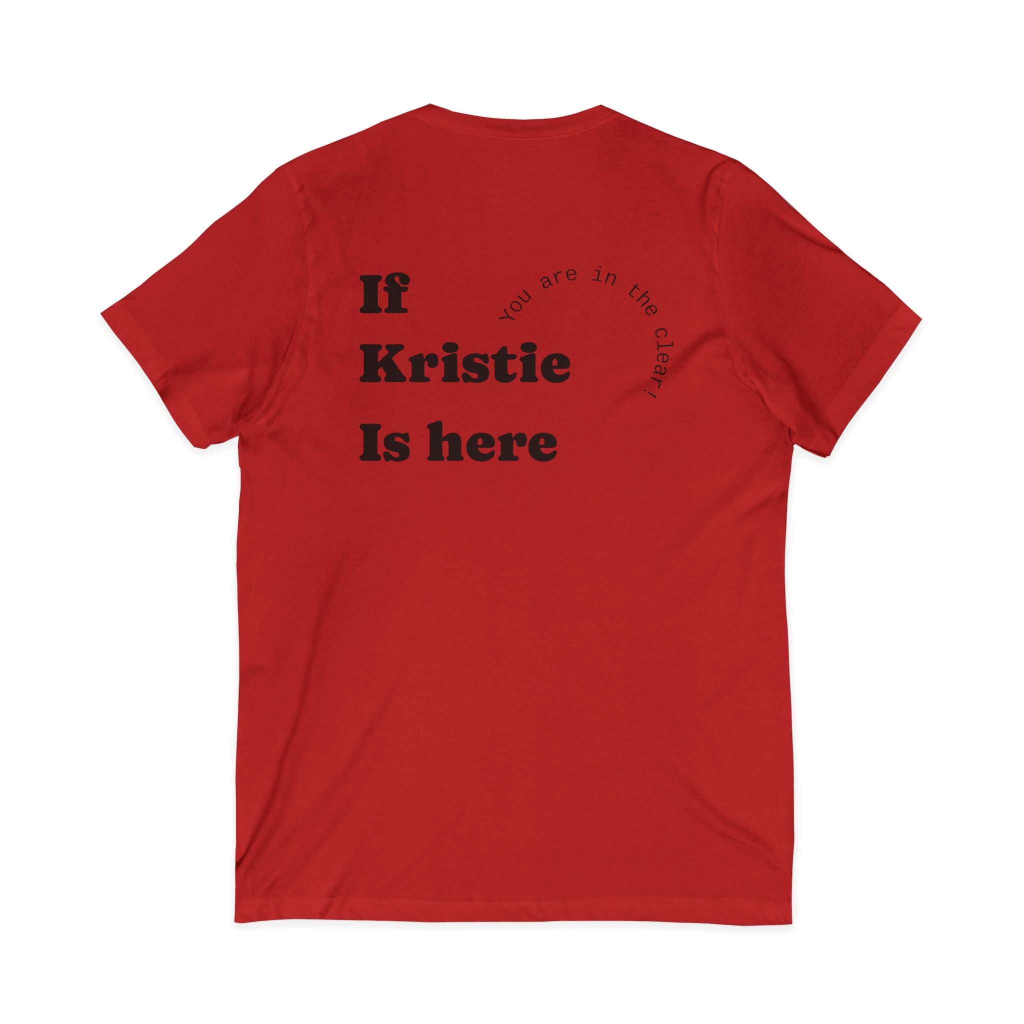 Unisex Jersey Short Sleeve V-Neck Tee