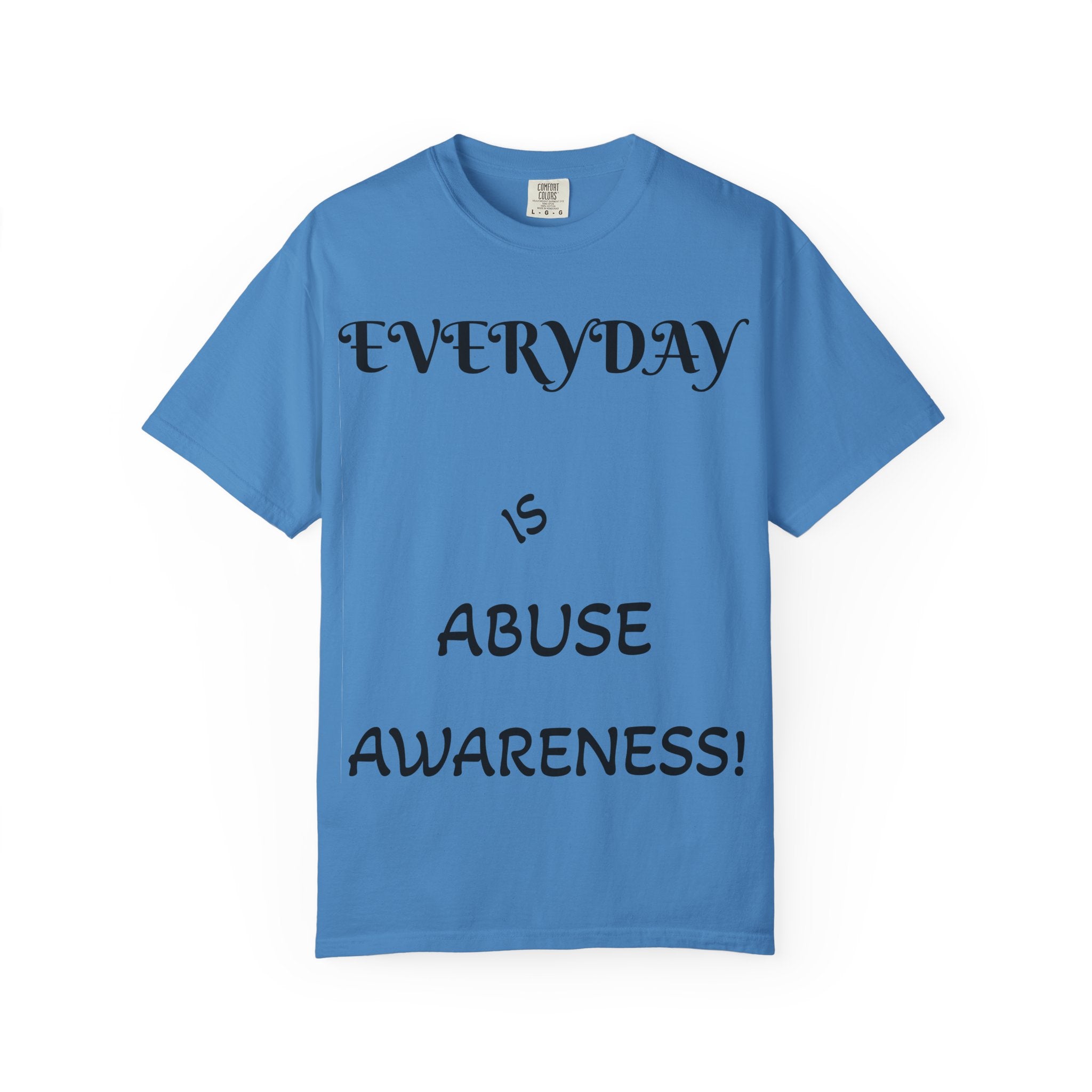 Unisex T-shirt for Abuse Awareness, Heart Design Apparel, Support Mental Health, Thought-Provoking Gift, Everyday Comfort Wear