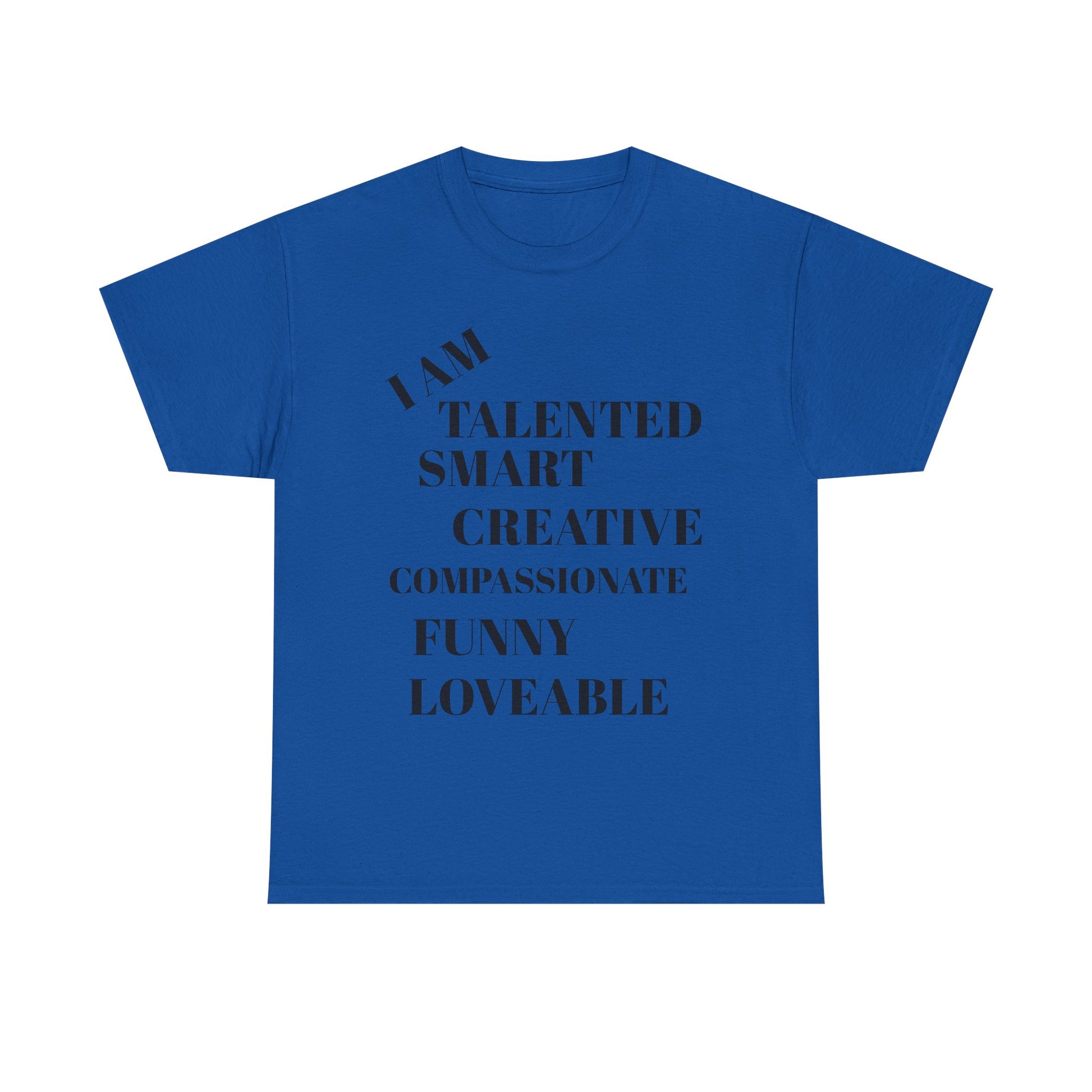 Empowering Unisex Tee - I Am Talented, Smart, Creative, Funny, Loveable, Perfect for Self-Love, Motivational Gift, Inspirational Wear, [...]