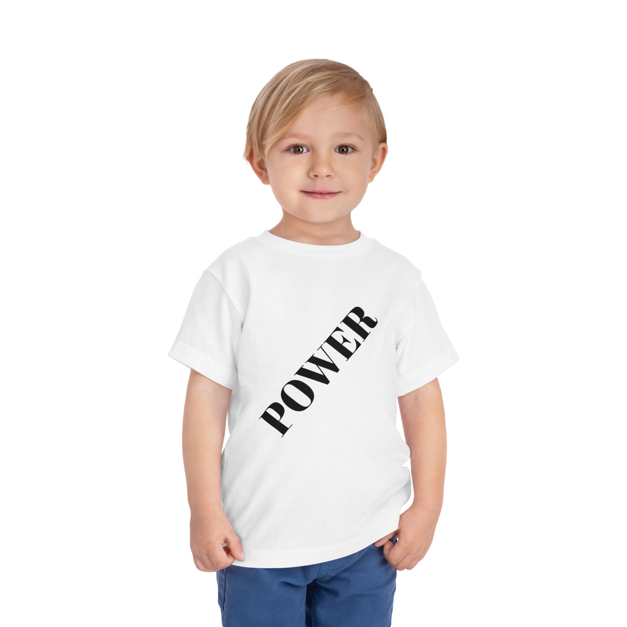 Toddler Power Tee - Inspiring Kids Apparel, Short Sleeve Boy's/Girl's T-Shirt, Birthday Gift, Children's Clothing