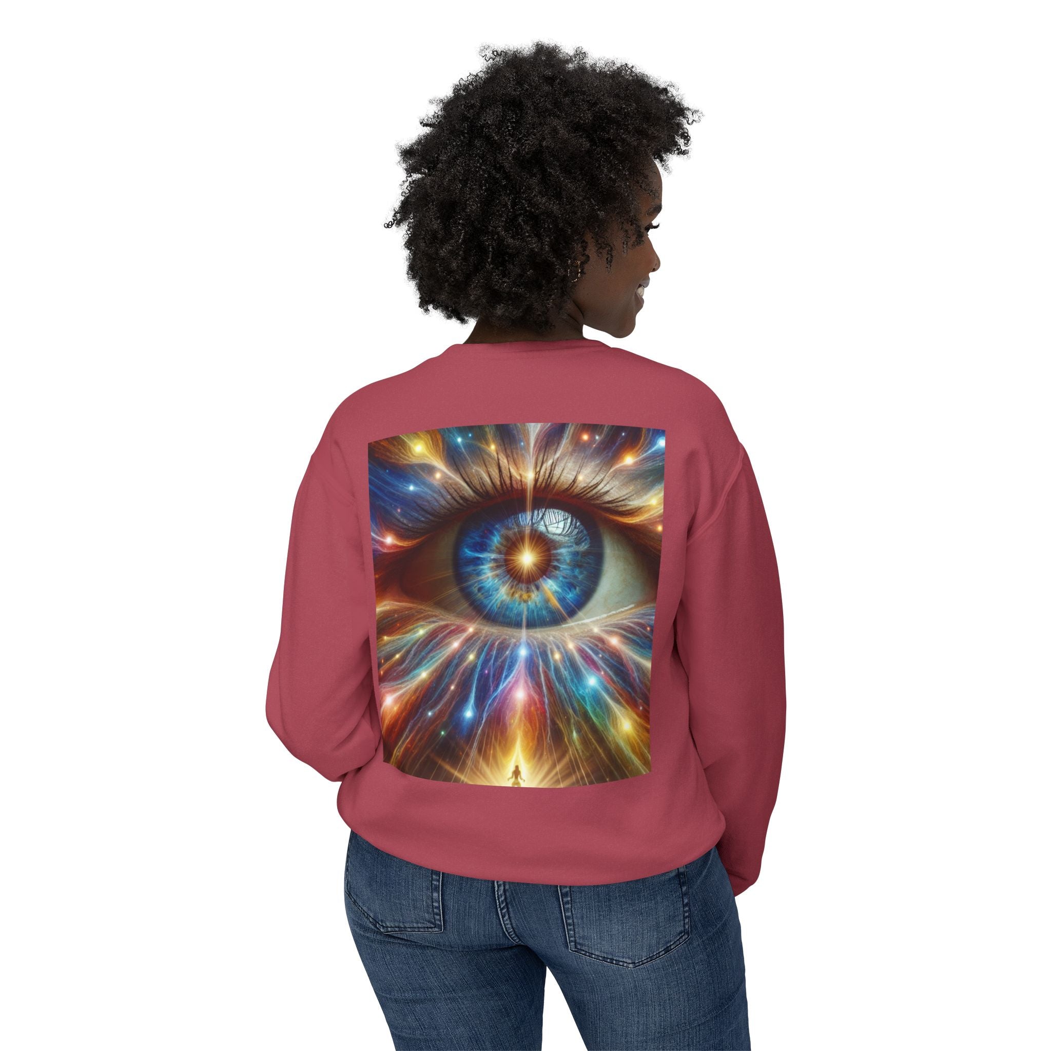 Love Sees You Crewneck Sweatshirt | Unisex Trendy Apparel | Eye Design | Perfect Gift for Self-Love & Spiritual Vibes