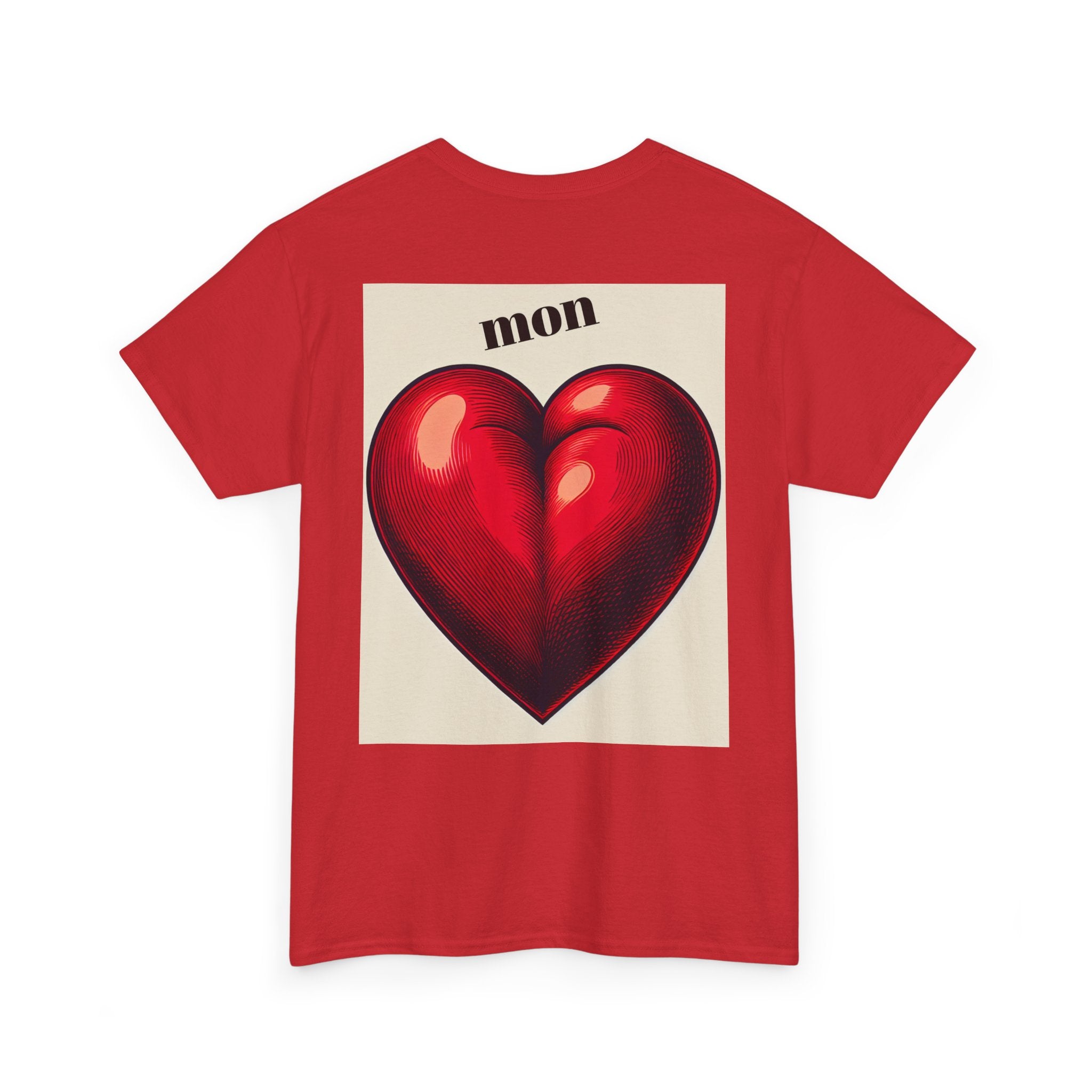 Romantic Unisex Tee with Heart Design, Perfect for Gifts, Casual Wear, Valentine's Day, Anniversaries, Sweetheart Tees