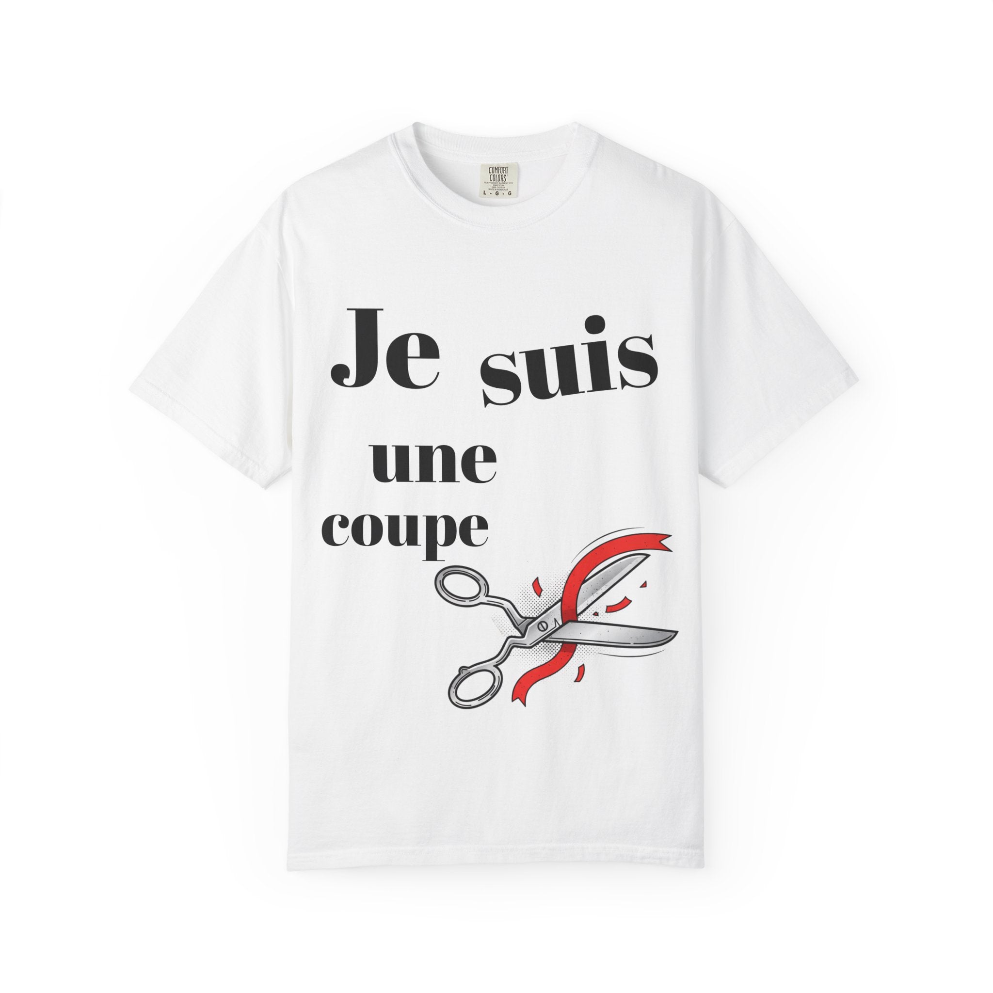 T-Shirt — Je suis une coupe (French Scissors Graphic)