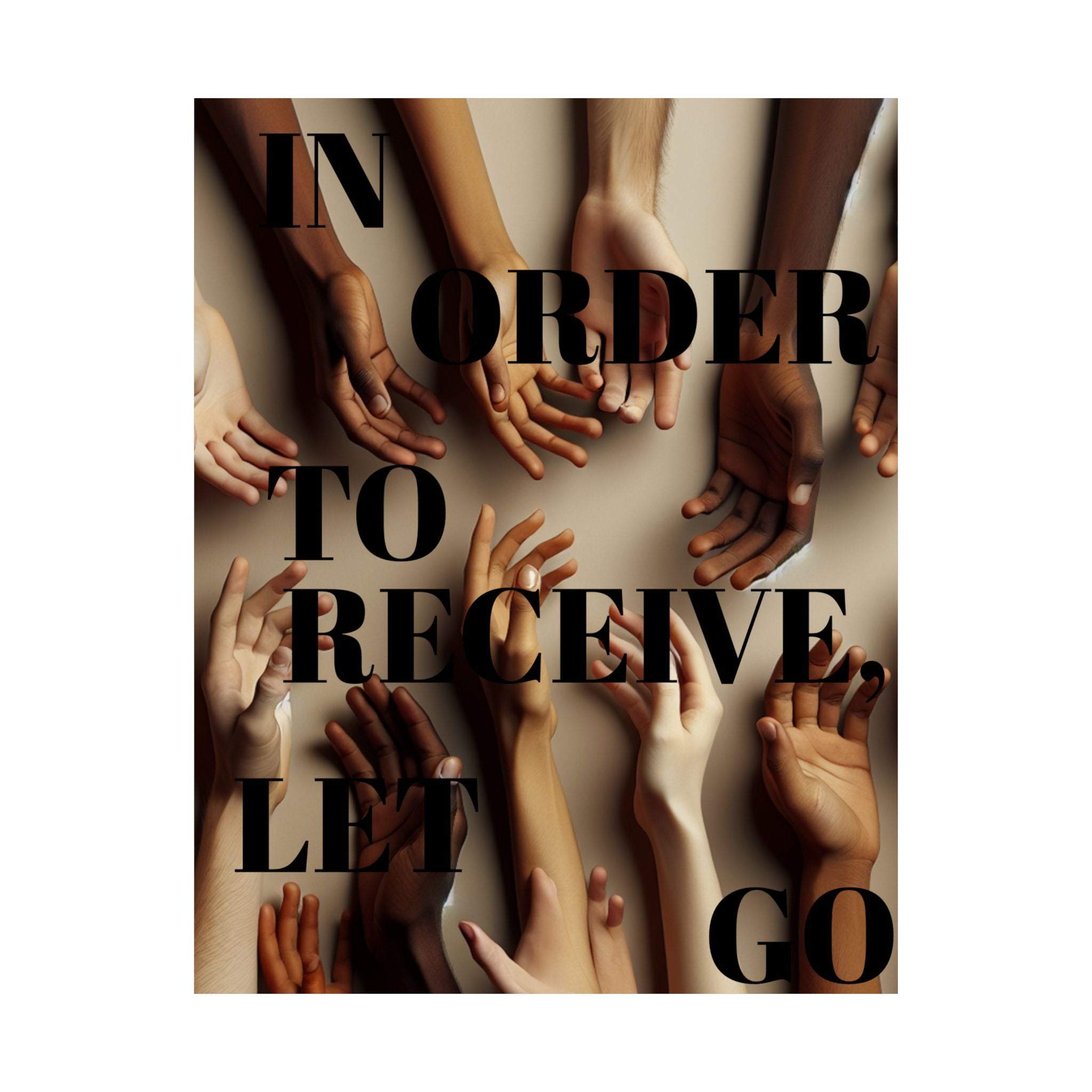 Inspirational Satin Poster, Motivational Art Print, Modern Home Decor, Unique Wall Art, Gift for Friends, Positive Vibes