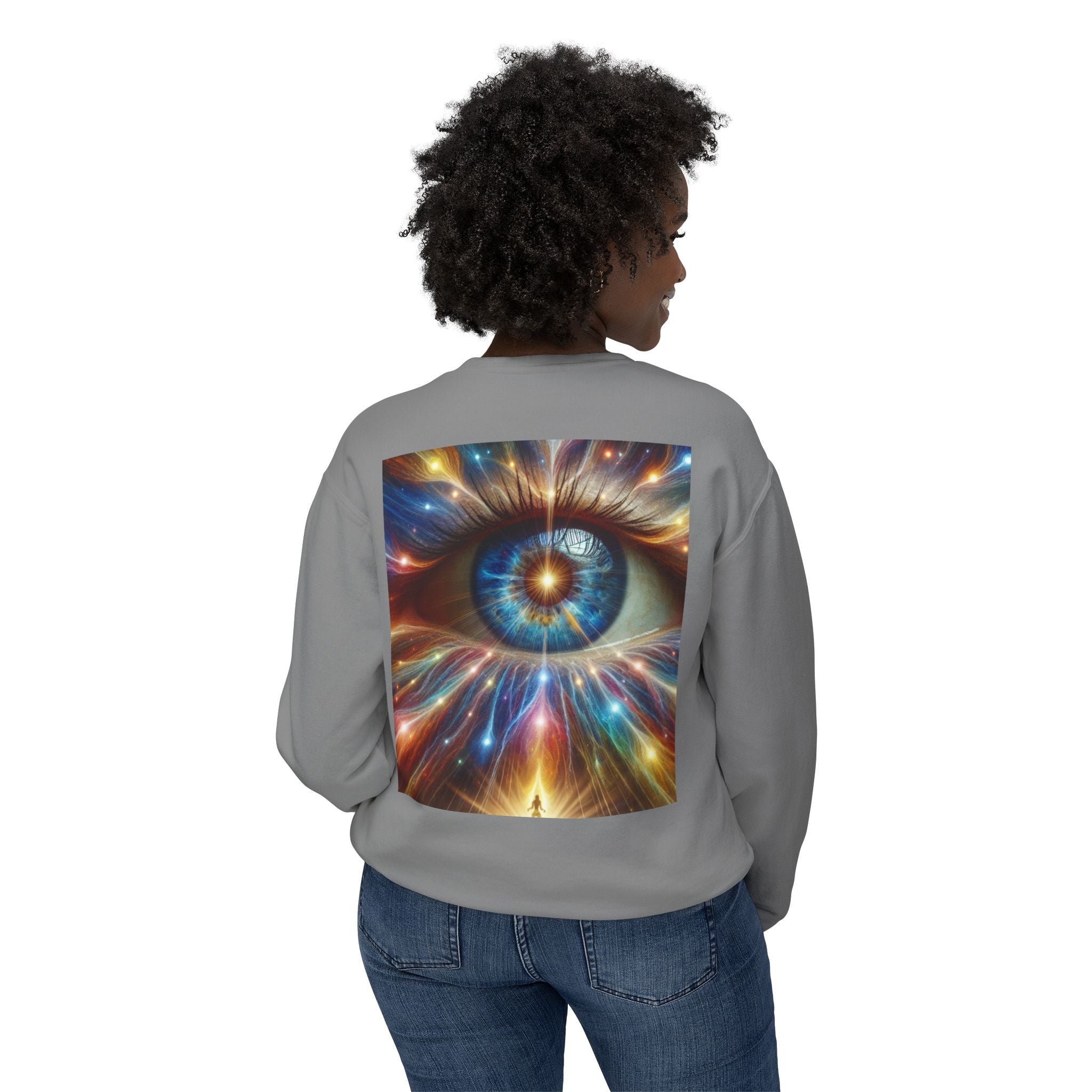 Love Sees You Crewneck Sweatshirt | Unisex Trendy Apparel | Eye Design | Perfect Gift for Self-Love & Spiritual Vibes