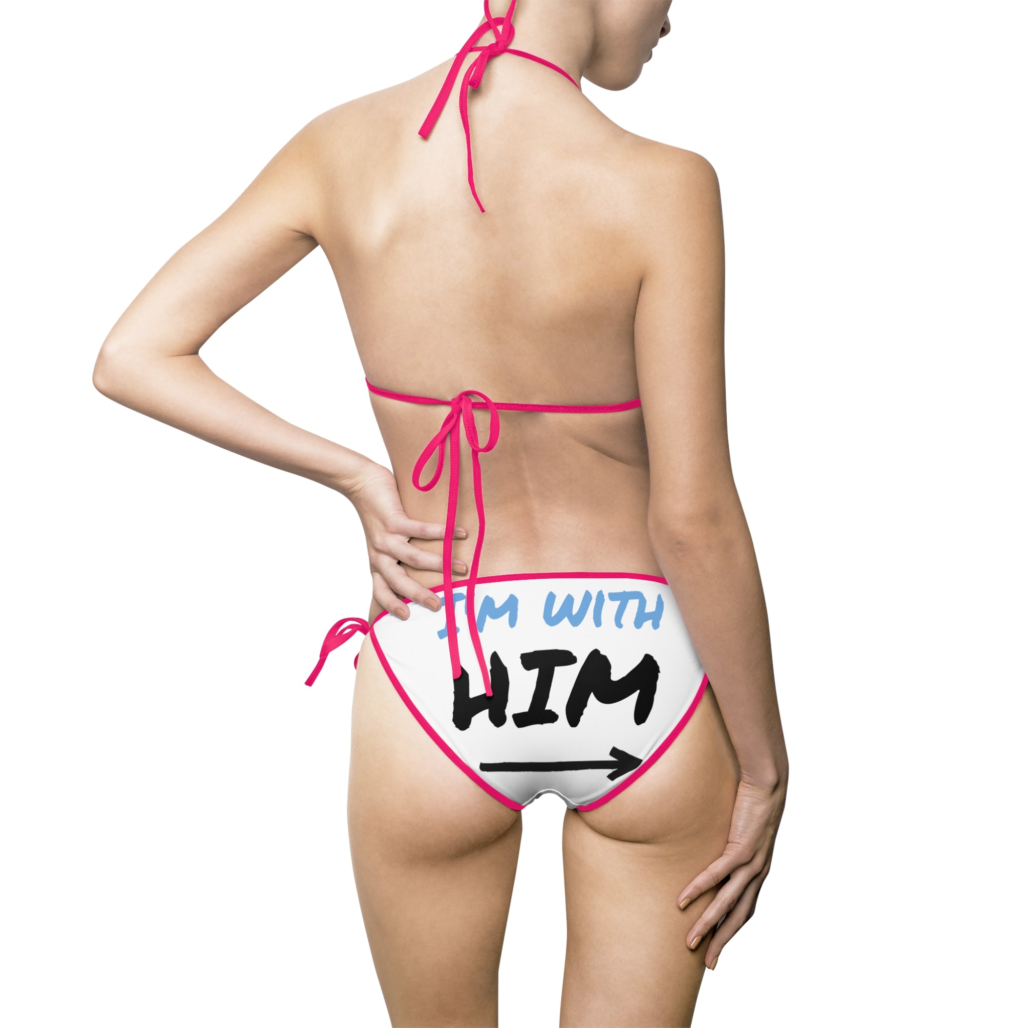 Heartfelt Women's Bikini Swimsuit, Flirty Swimwear, Beach Ready Bikini, Summer Pool Party Style, Cute Vacation Swim Outfit, Couples Swim Set