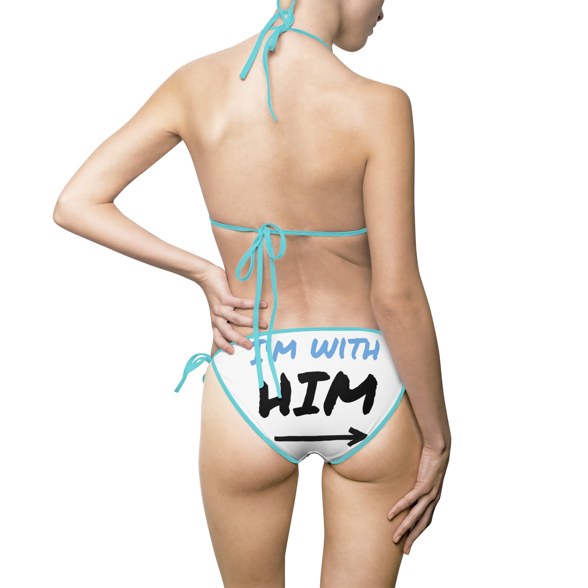 Heartfelt Women's Bikini Swimsuit, Flirty Swimwear, Beach Ready Bikini, Summer Pool Party Style, Cute Vacation Swim Outfit, Couples Swim Set