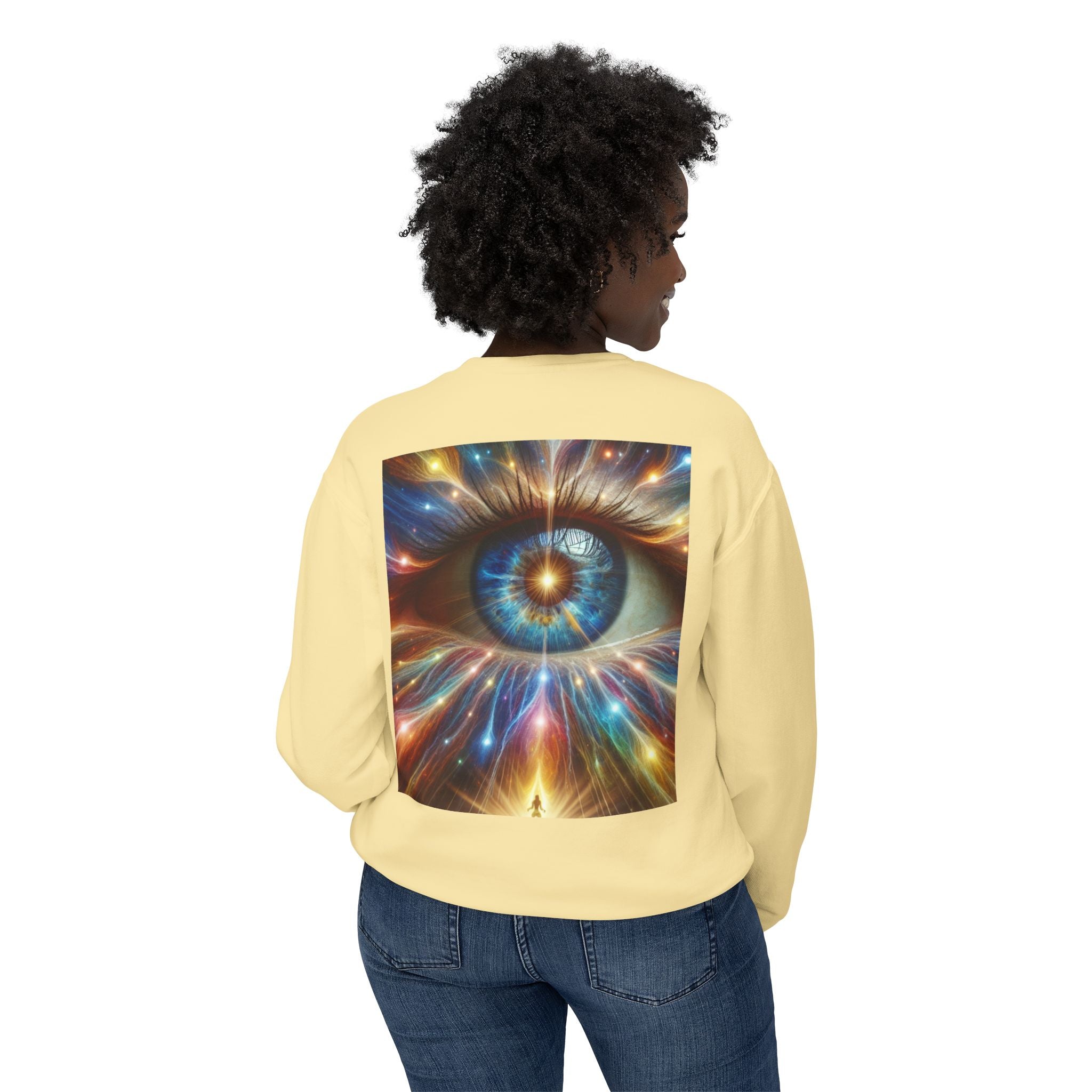 Love Sees You Crewneck Sweatshirt | Unisex Trendy Apparel | Eye Design | Perfect Gift for Self-Love & Spiritual Vibes