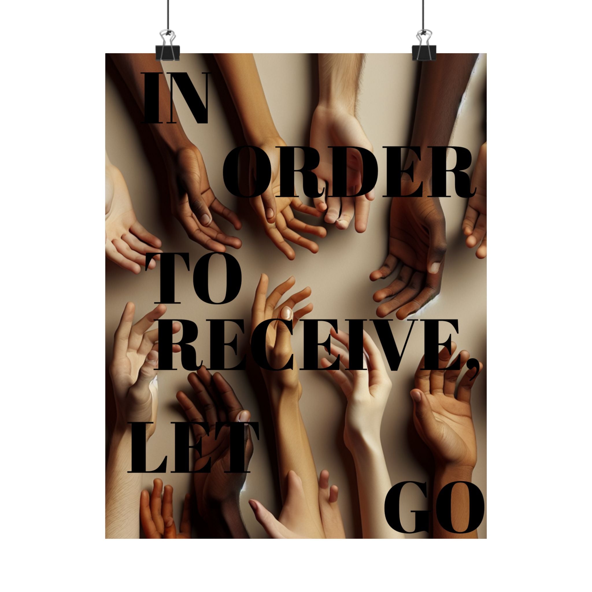 Inspirational Satin Poster, Motivational Art Print, Modern Home Decor, Unique Wall Art, Gift for Friends, Positive Vibes