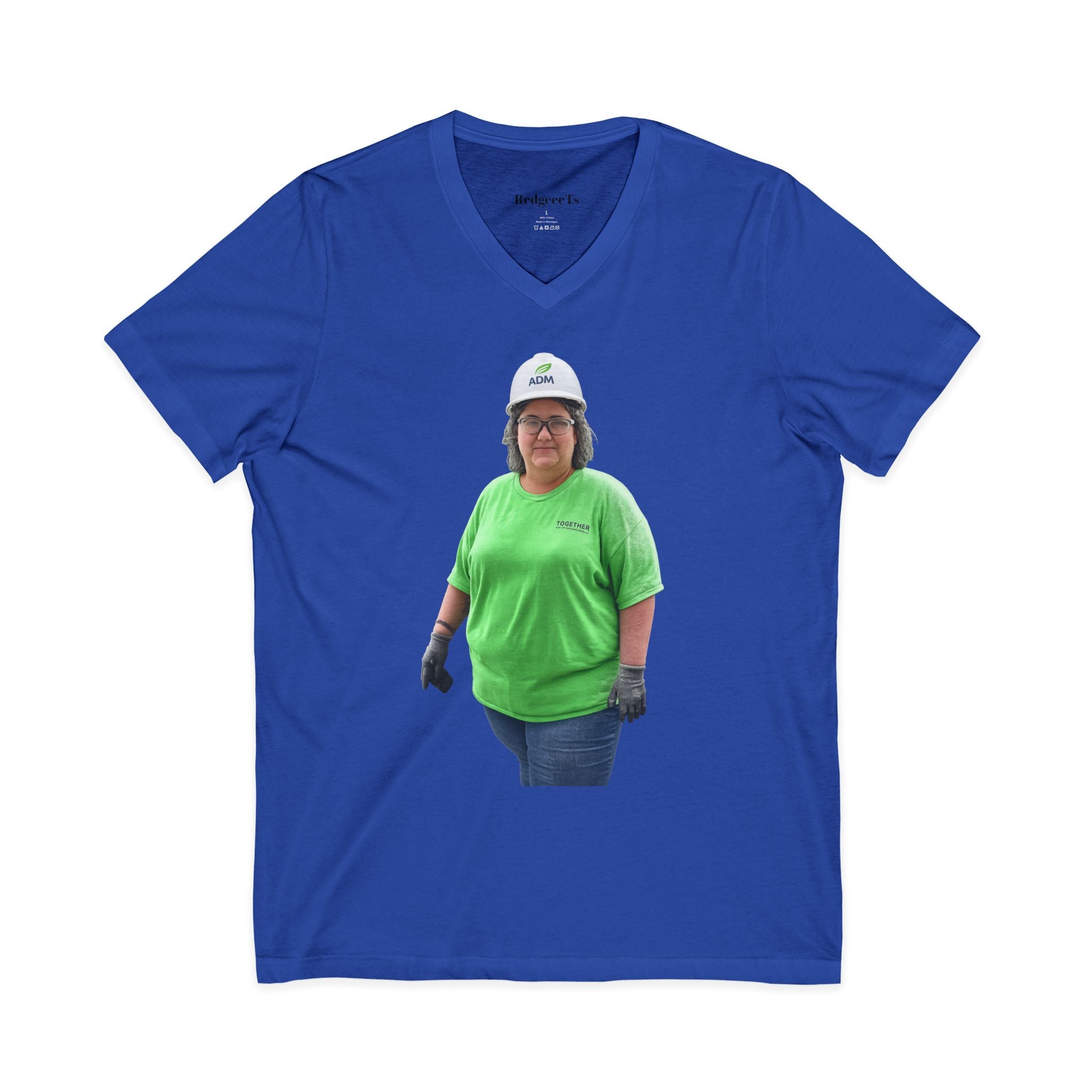Unisex Jersey Short Sleeve V-Neck Tee