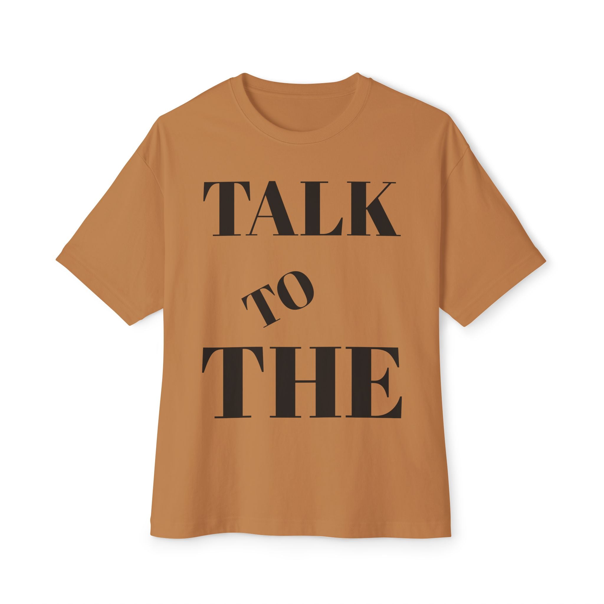 Talk to the Hand Oversized Tee, Unisex Boxy T-Shirt, Casual Wear, Comfortable Tee, Trendy Graphic Tee, Gift for Friends, Streetwear Fashion