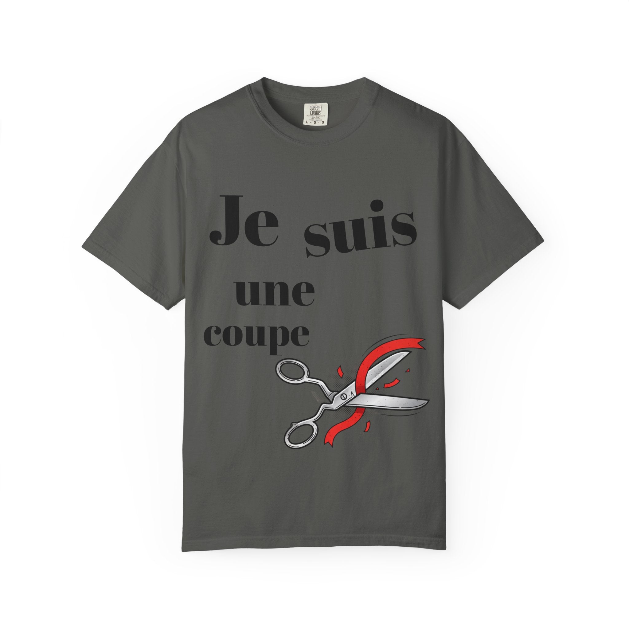 T-Shirt — Je suis une coupe (French Scissors Graphic)