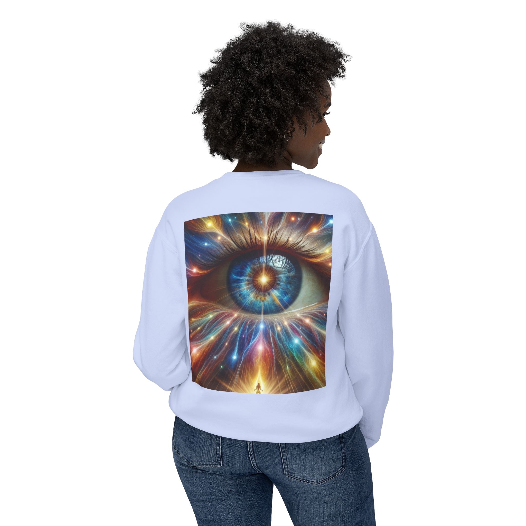 Love Sees You Crewneck Sweatshirt | Unisex Trendy Apparel | Eye Design | Perfect Gift for Self-Love & Spiritual Vibes