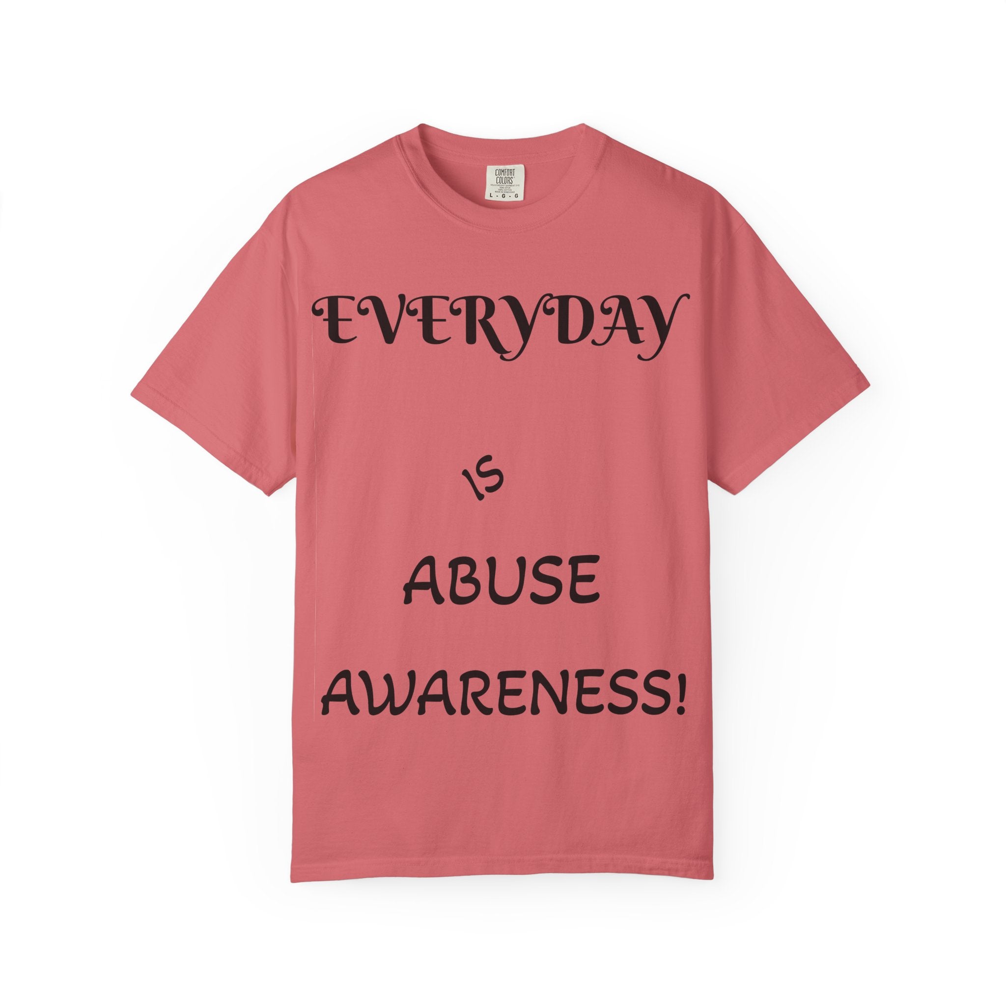 Unisex T-shirt for Abuse Awareness, Heart Design Apparel, Support Mental Health, Thought-Provoking Gift, Everyday Comfort Wear