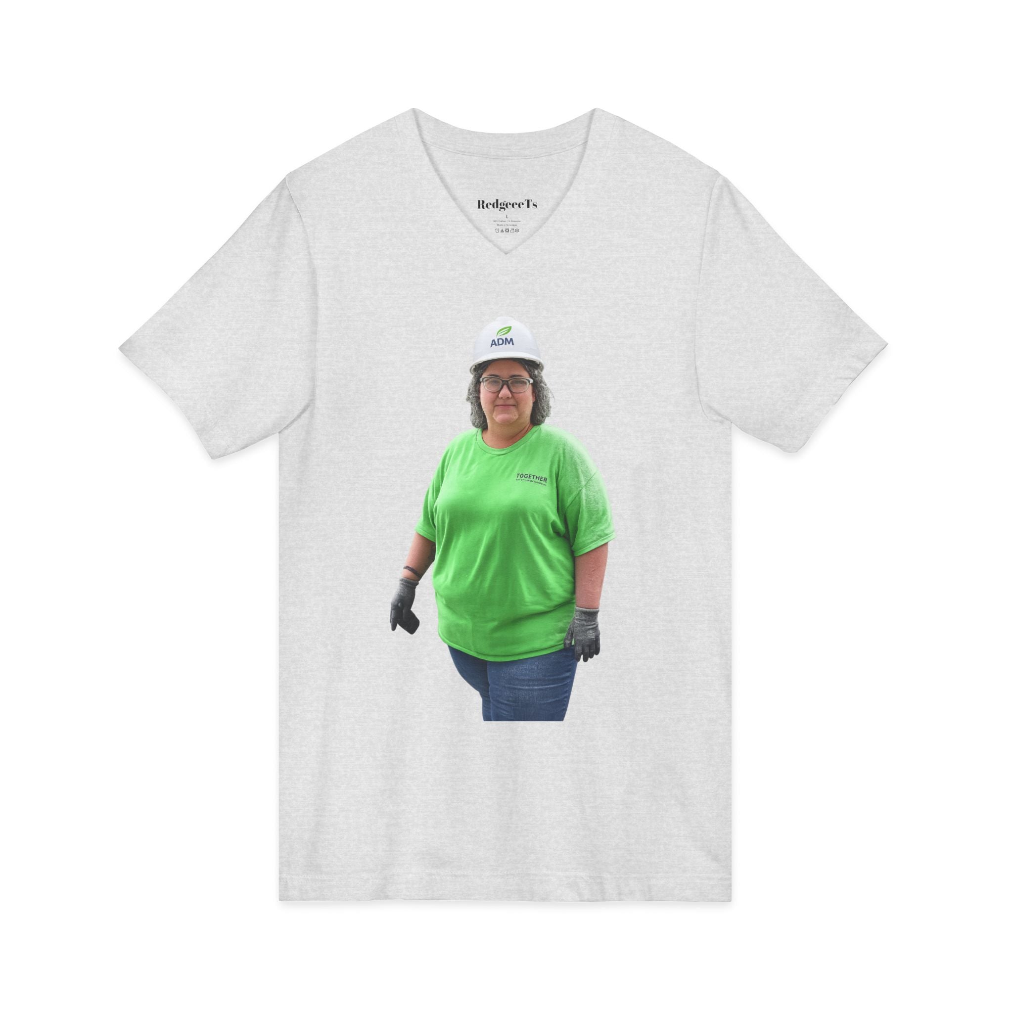 Unisex Jersey Short Sleeve V-Neck Tee