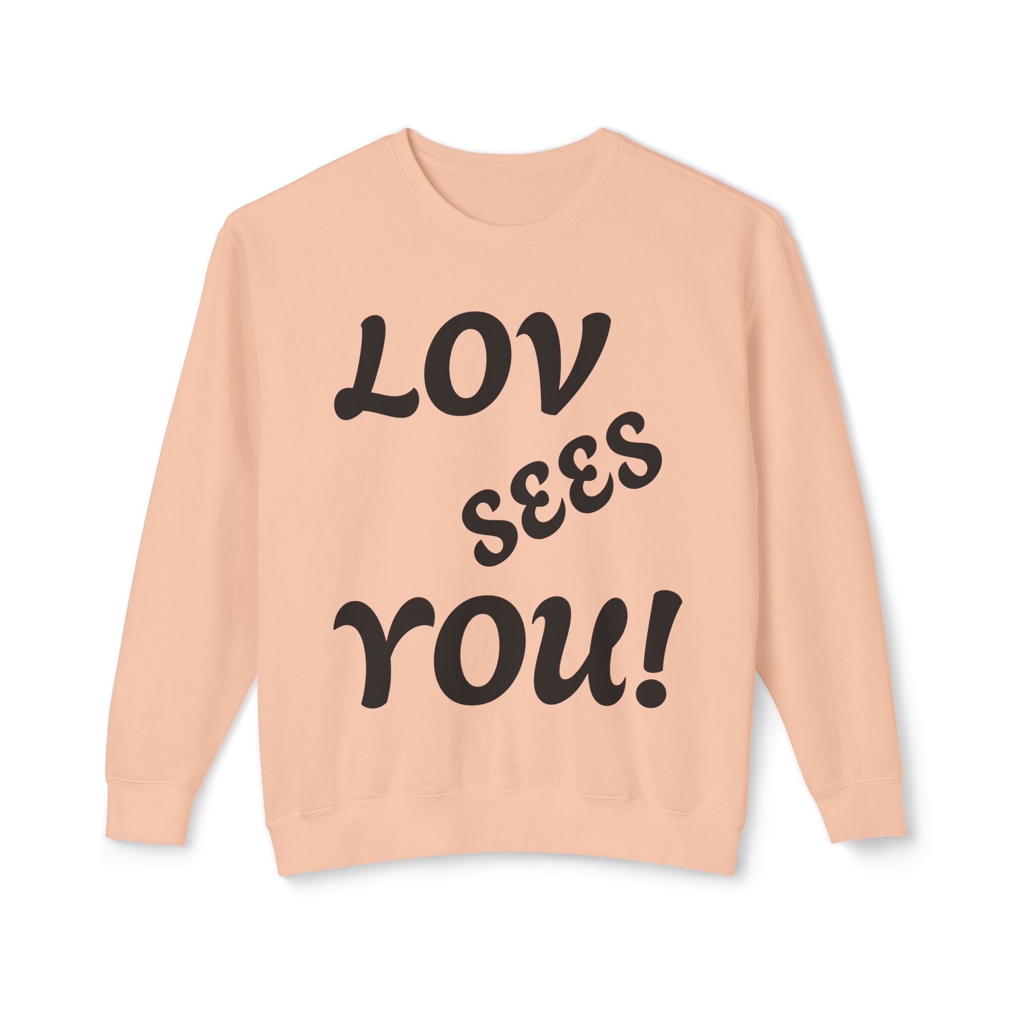 Love Sees You Crewneck Sweatshirt | Unisex Trendy Apparel | Eye Design | Perfect Gift for Self-Love & Spiritual Vibes