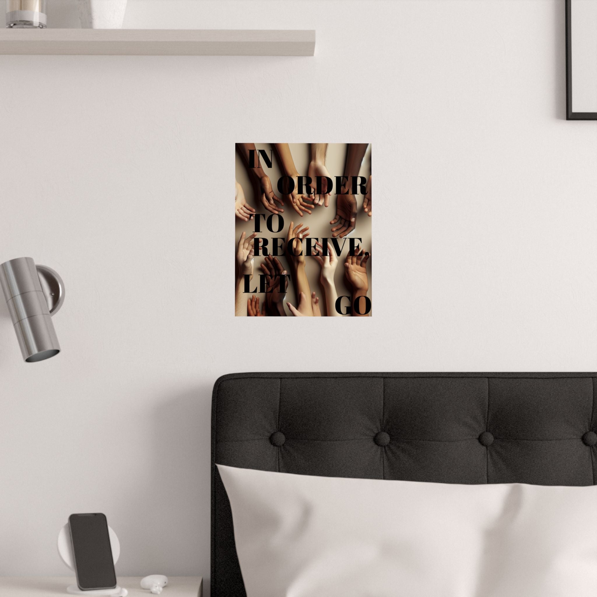 Inspirational Satin Poster, Motivational Art Print, Modern Home Decor, Unique Wall Art, Gift for Friends, Positive Vibes
