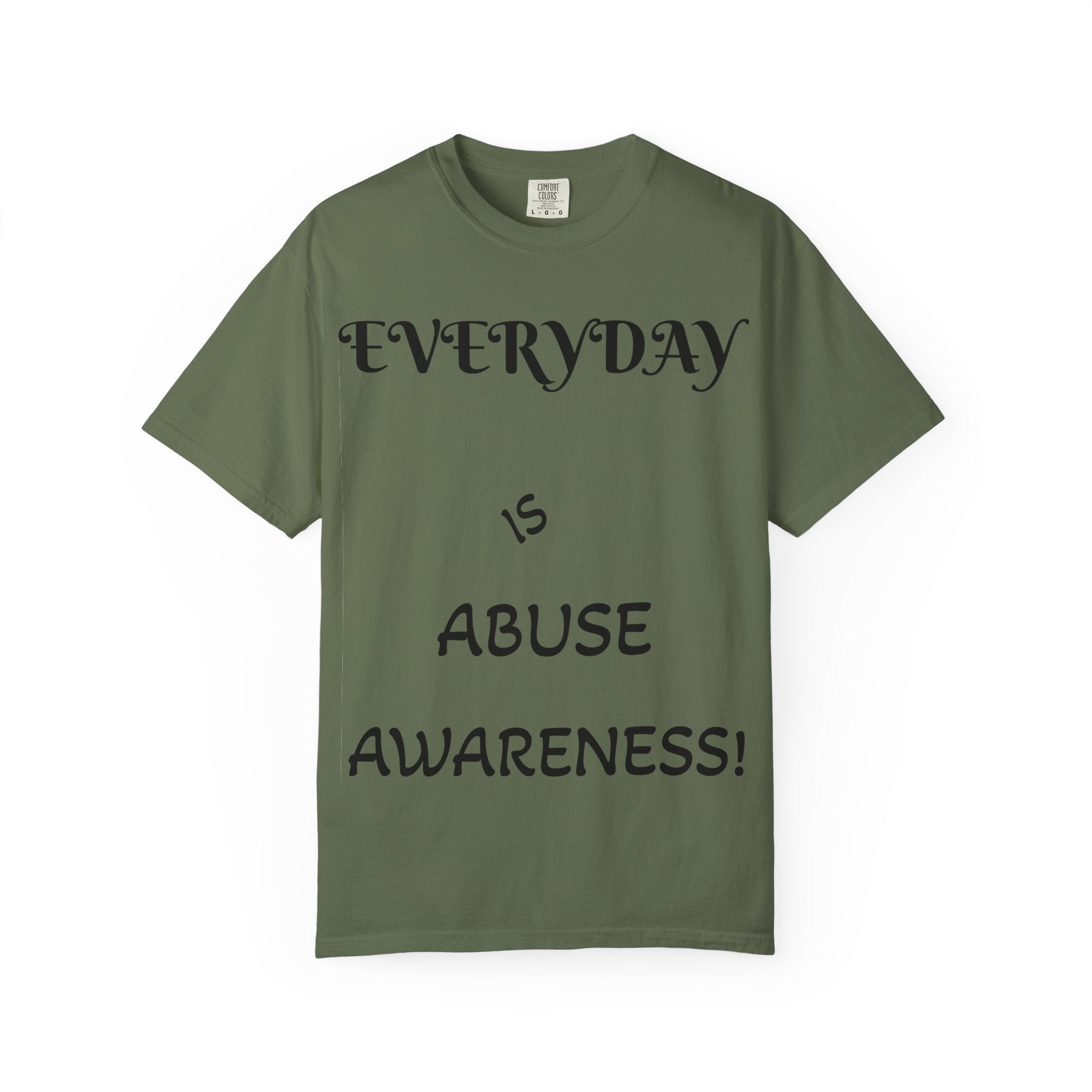 Unisex T-shirt for Abuse Awareness, Heart Design Apparel, Support Mental Health, Thought-Provoking Gift, Everyday Comfort Wear