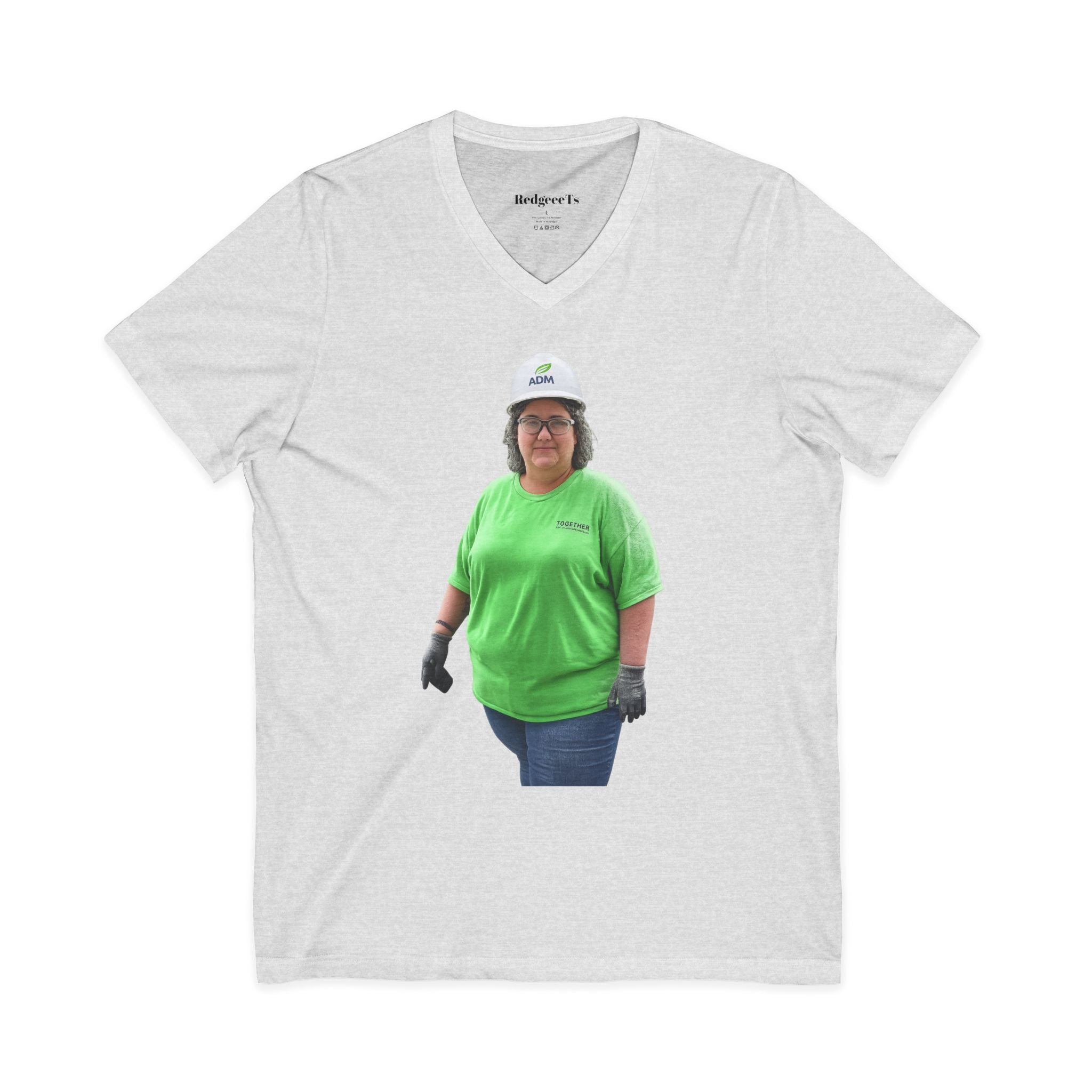 Unisex Jersey Short Sleeve V-Neck Tee