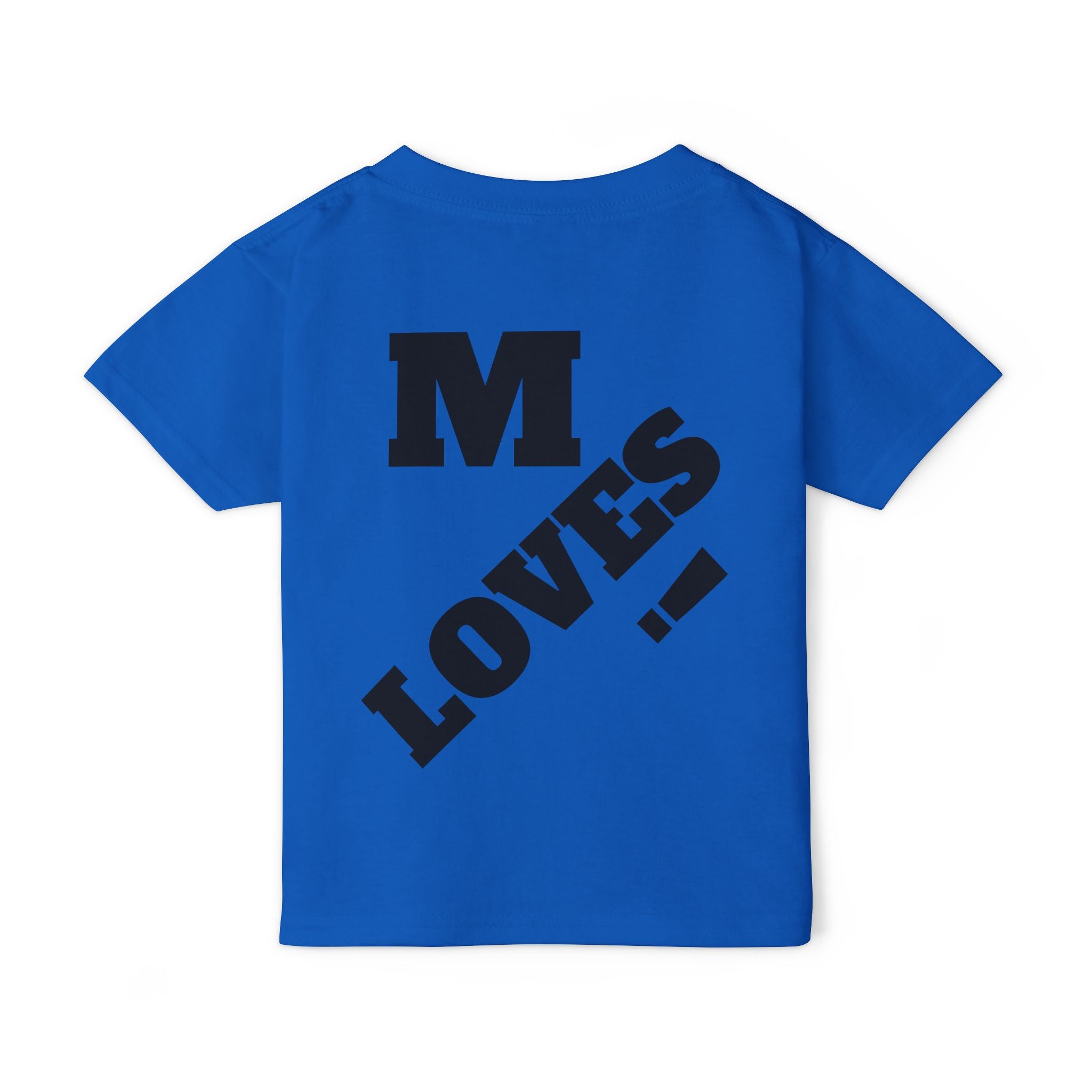 Toddler T‑Shirt — “God Loves Me” Diagonal Bold Typography (Christian Kids Tee)