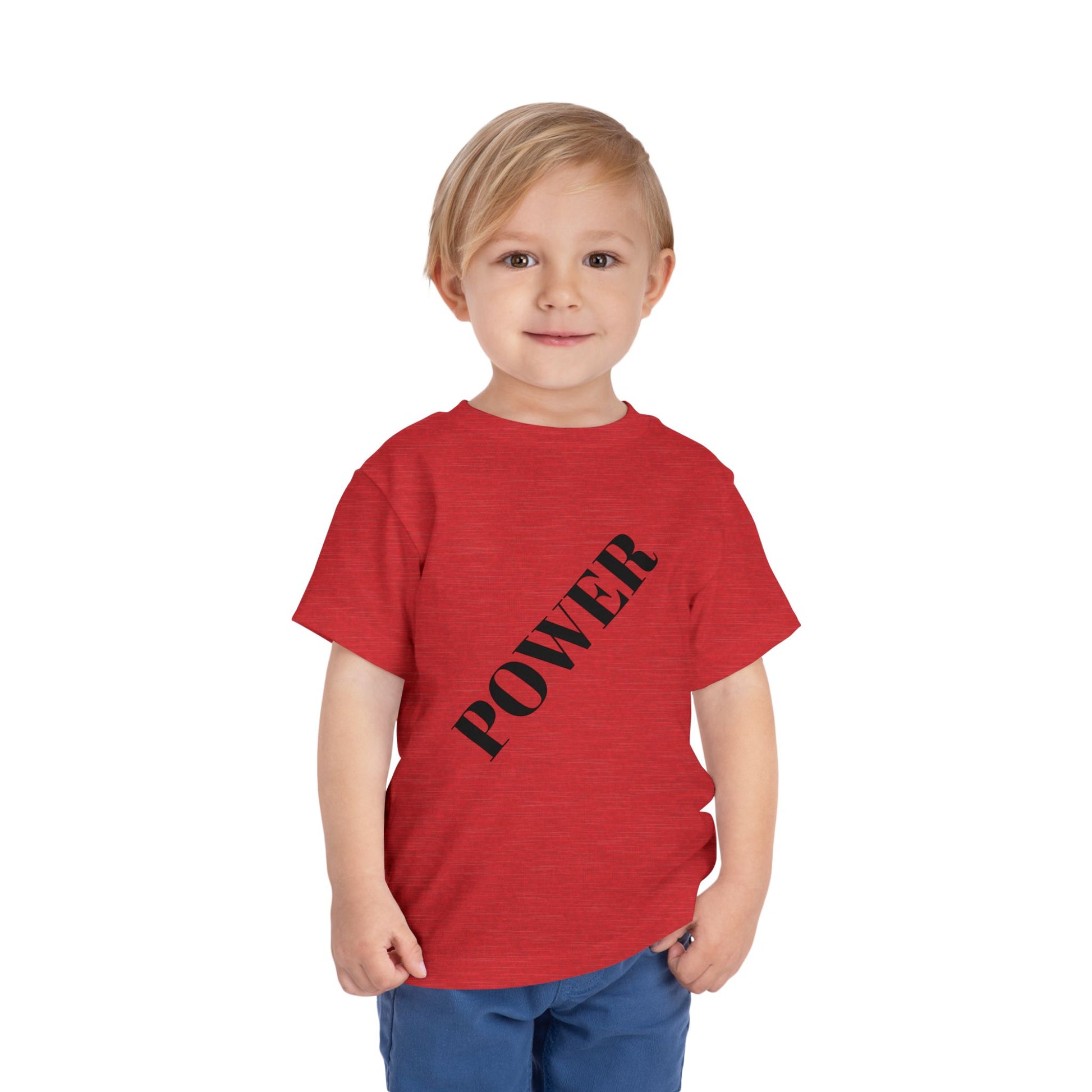Toddler Power Tee - Inspiring Kids Apparel, Short Sleeve Boy's/Girl's T-Shirt, Birthday Gift, Children's Clothing