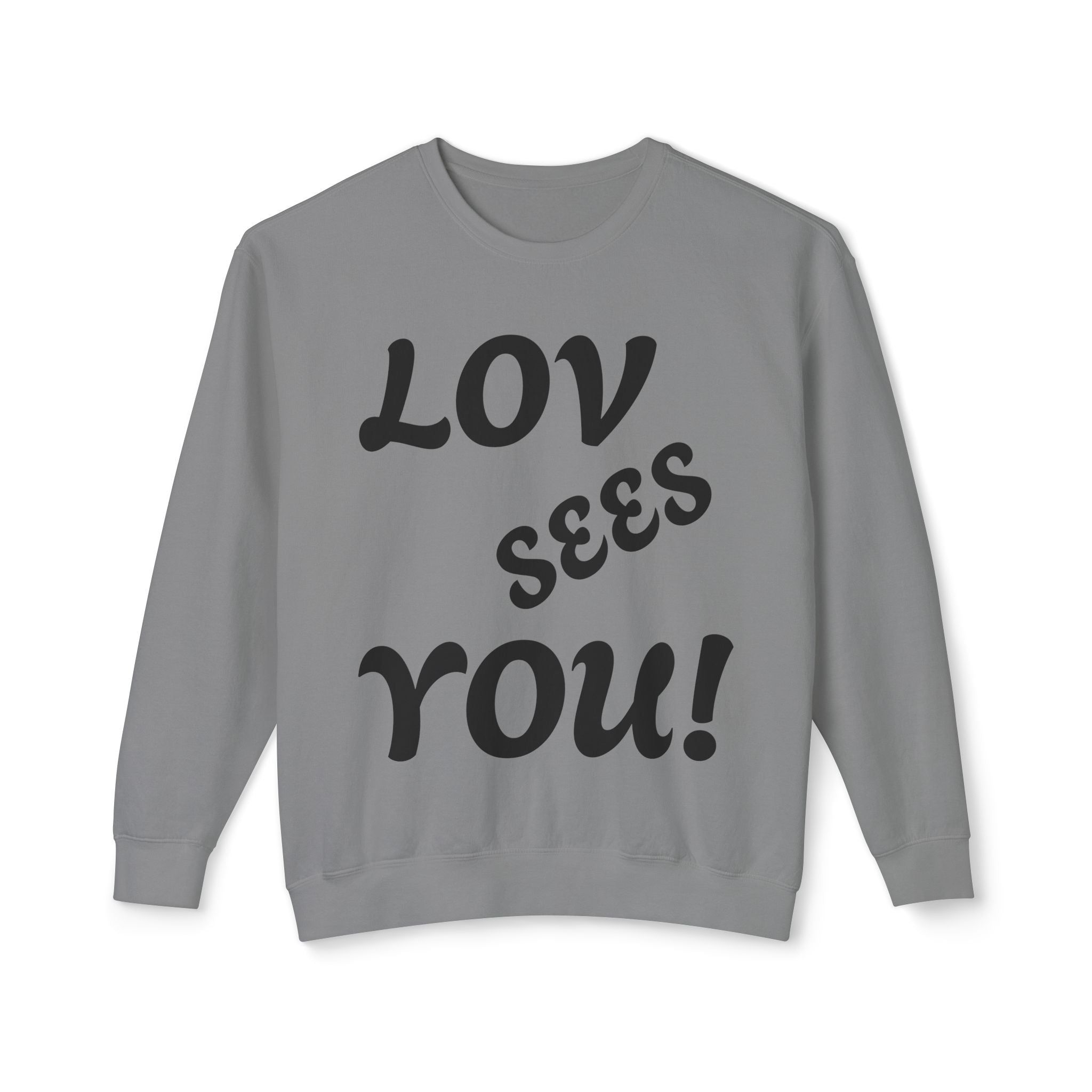 Love Sees You Crewneck Sweatshirt | Unisex Trendy Apparel | Eye Design | Perfect Gift for Self-Love & Spiritual Vibes