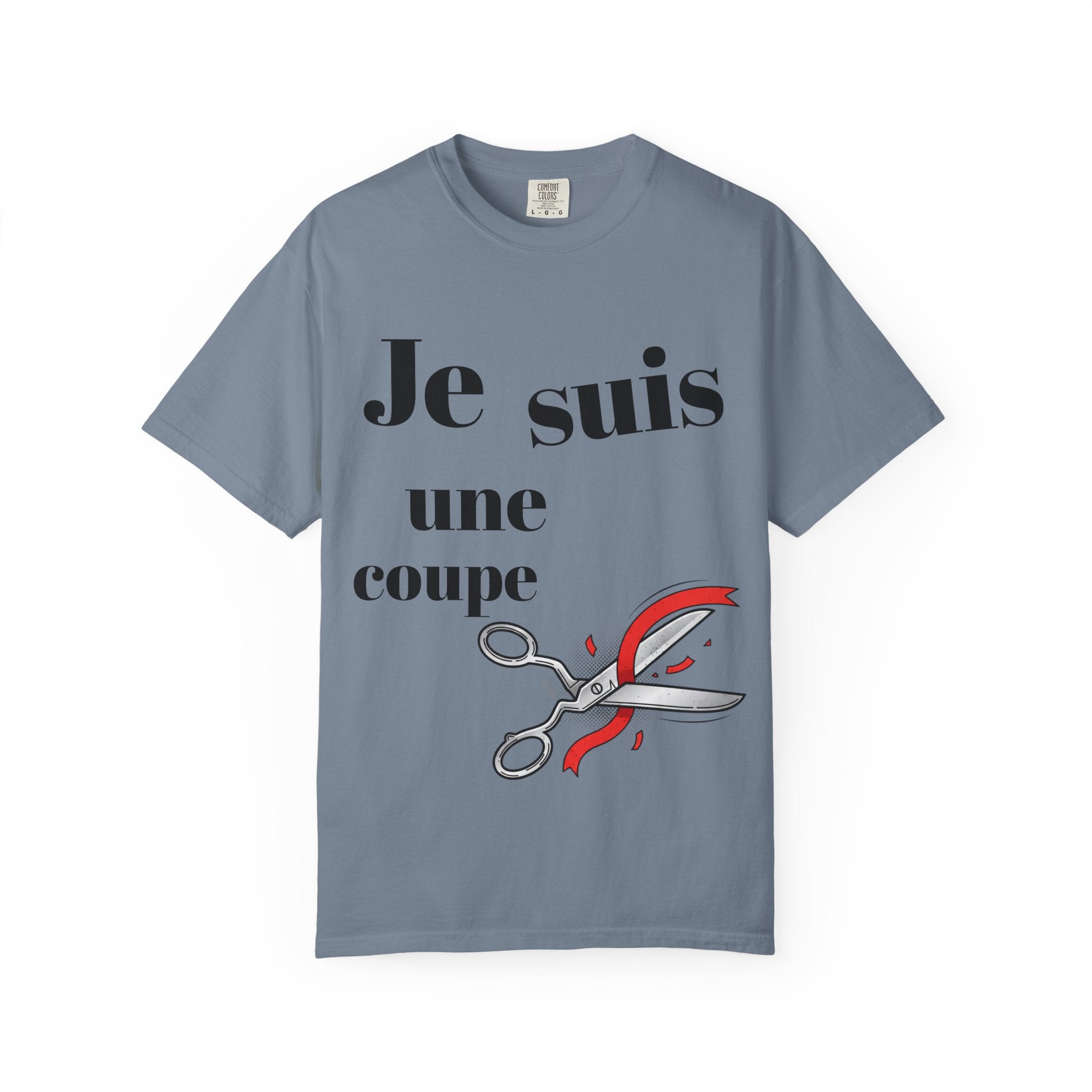 T-Shirt — Je suis une coupe (French Scissors Graphic)