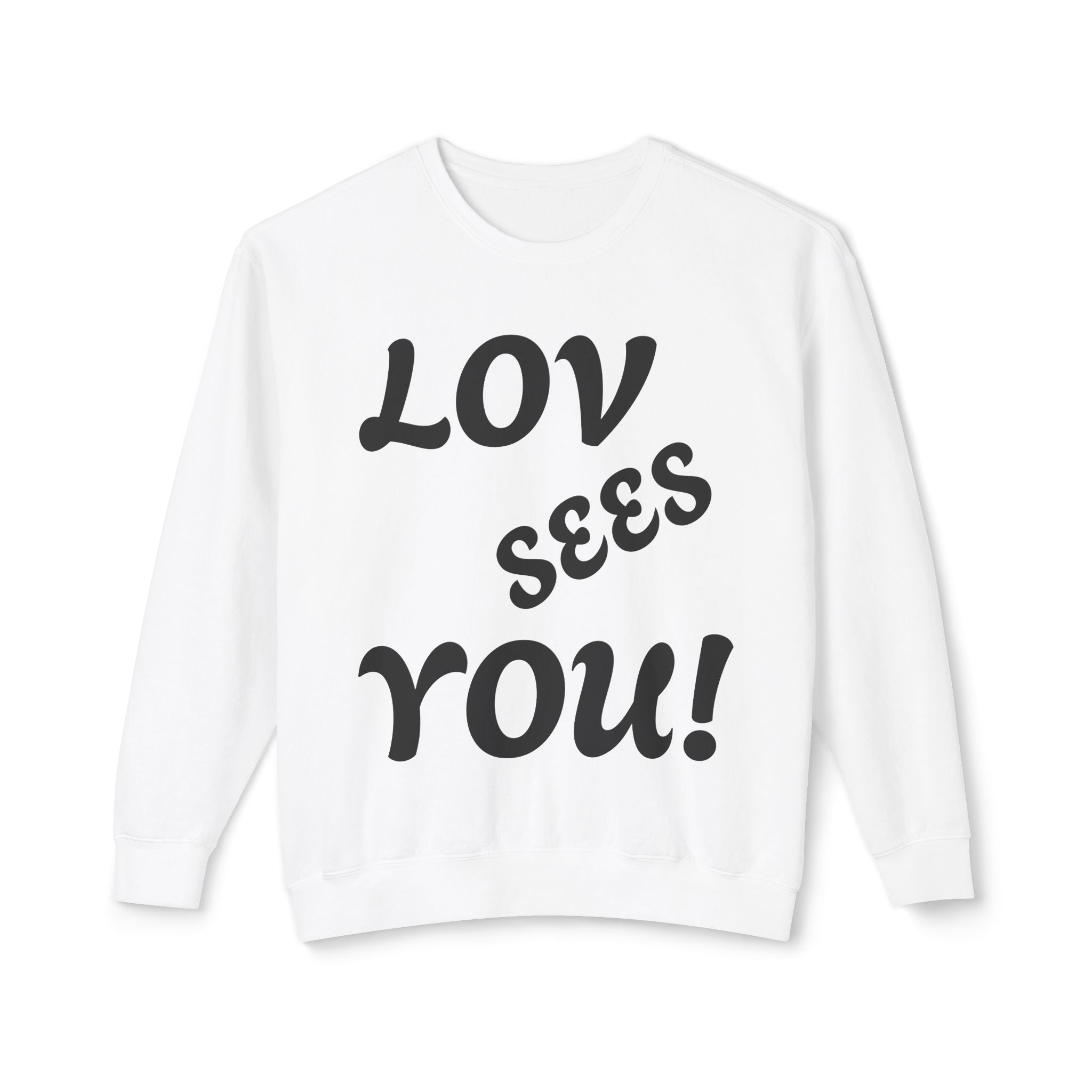 Love Sees You Crewneck Sweatshirt | Unisex Trendy Apparel | Eye Design | Perfect Gift for Self-Love & Spiritual Vibes