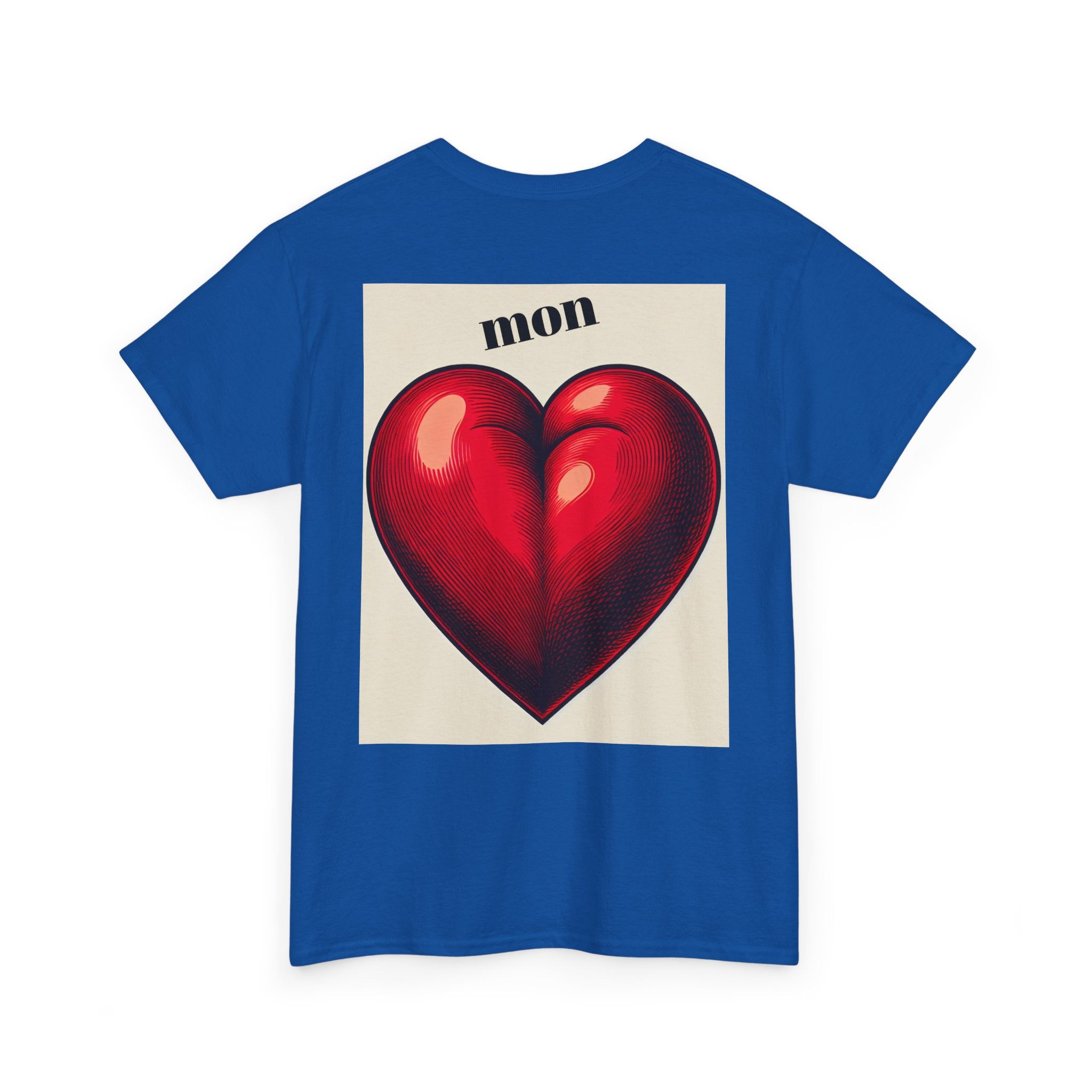 Romantic Unisex Tee with Heart Design, Perfect for Gifts, Casual Wear, Valentine's Day, Anniversaries, Sweetheart Tees