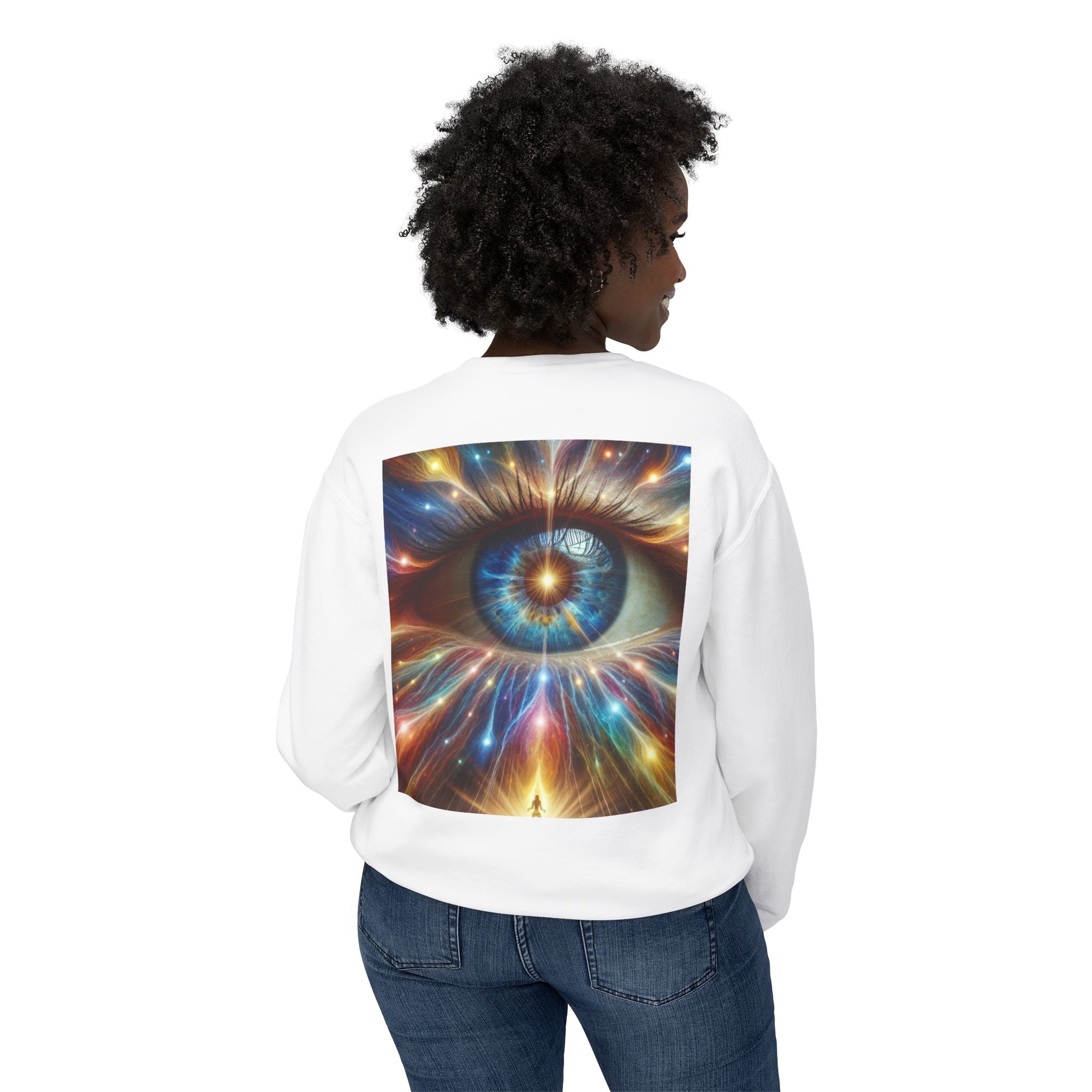 Love Sees You Crewneck Sweatshirt | Unisex Trendy Apparel | Eye Design | Perfect Gift for Self-Love & Spiritual Vibes