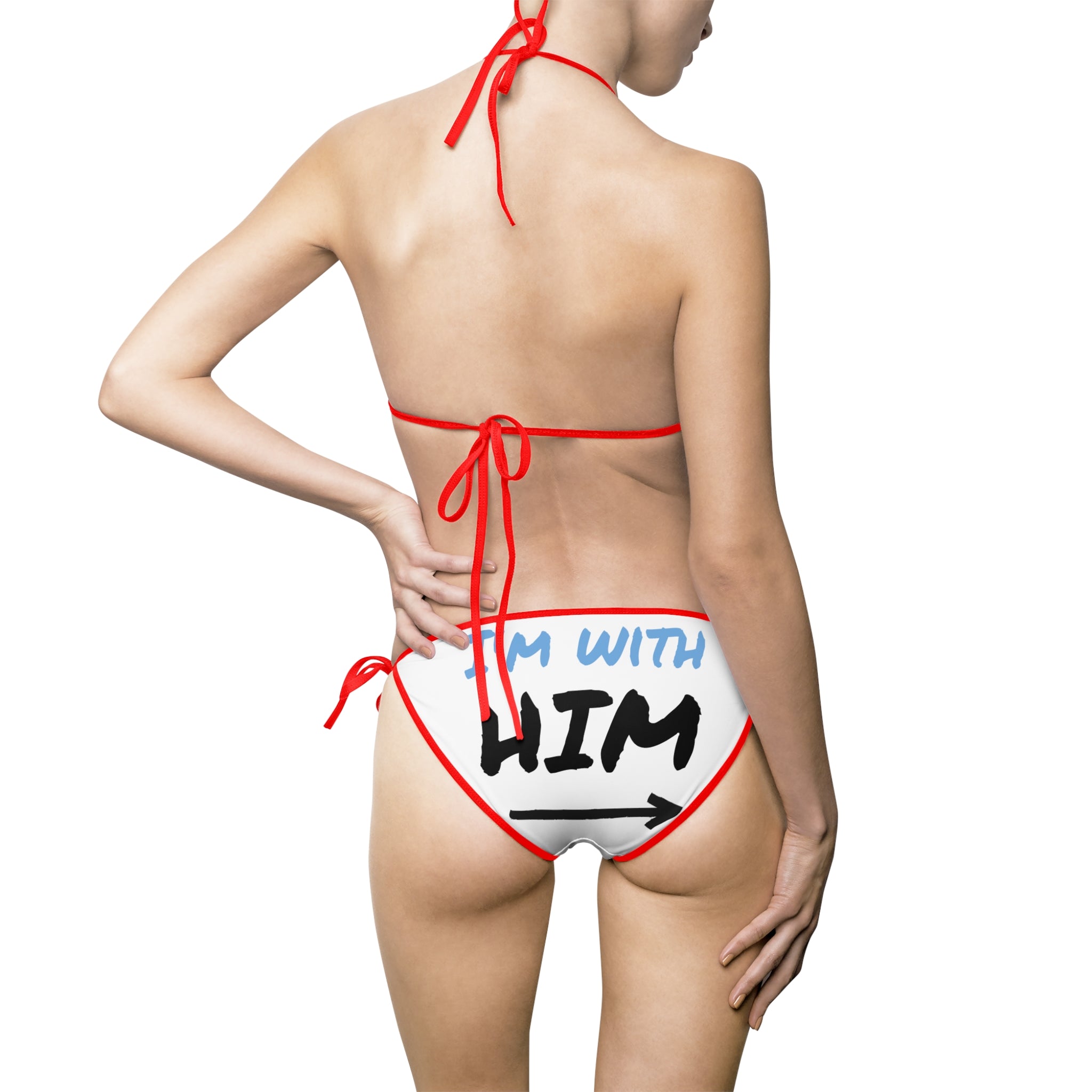 Heartfelt Women's Bikini Swimsuit, Flirty Swimwear, Beach Ready Bikini, Summer Pool Party Style, Cute Vacation Swim Outfit, Couples Swim Set