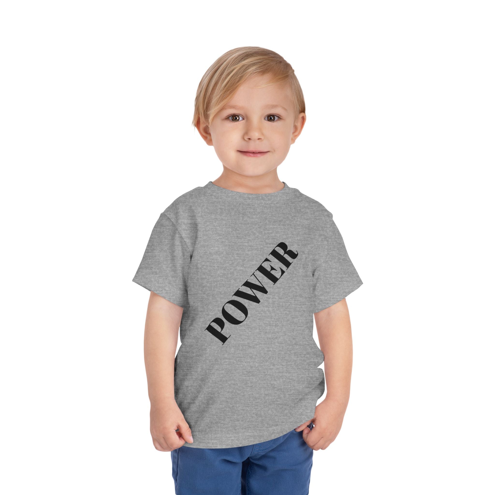 Toddler Power Tee - Inspiring Kids Apparel, Short Sleeve Boy's/Girl's T-Shirt, Birthday Gift, Children's Clothing