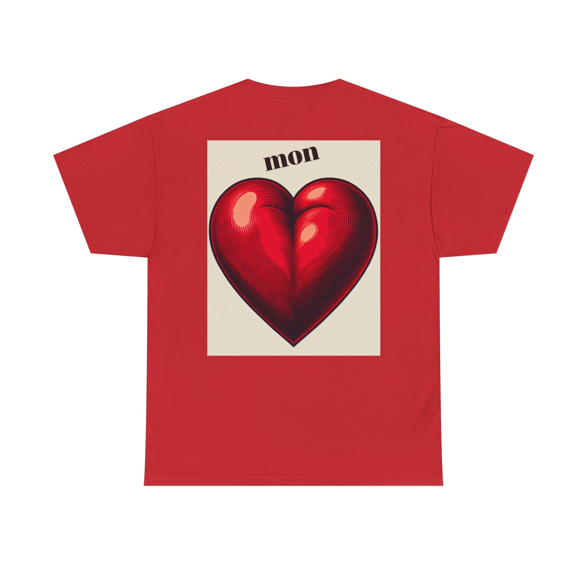 Romantic Unisex Tee with Heart Design, Perfect for Gifts, Casual Wear, Valentine's Day, Anniversaries, Sweetheart Tees