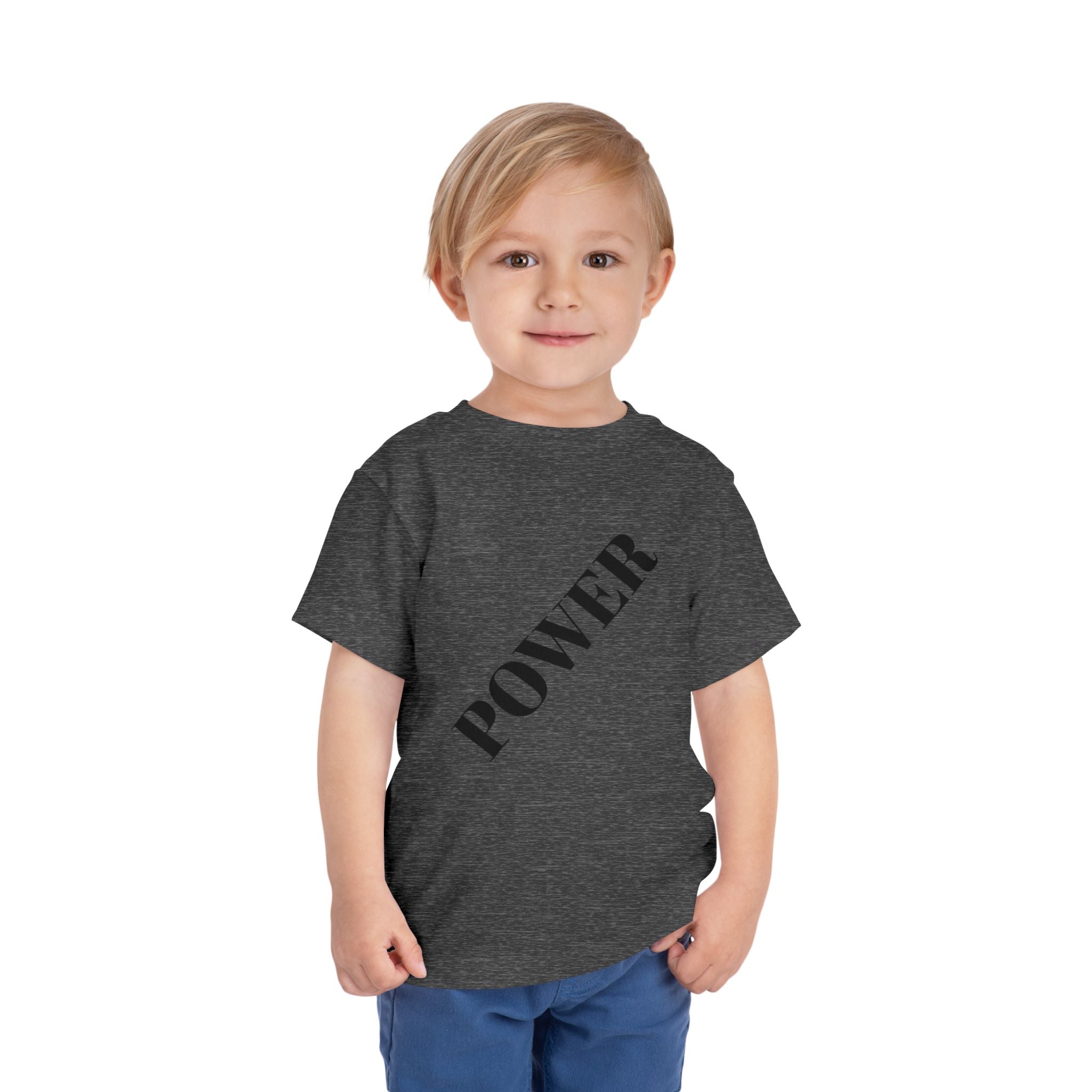Toddler Power Tee - Inspiring Kids Apparel, Short Sleeve Boy's/Girl's T-Shirt, Birthday Gift, Children's Clothing