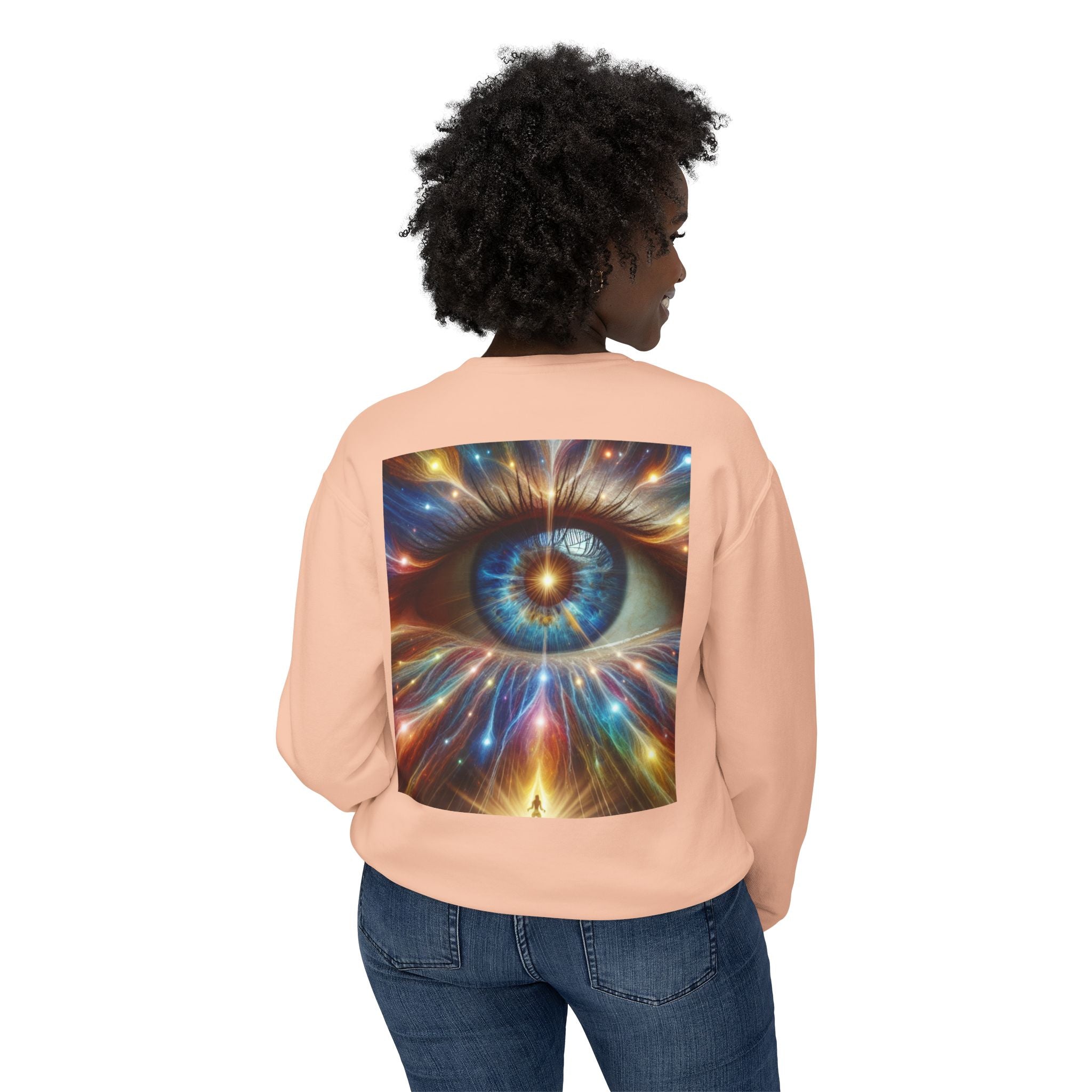 Love Sees You Crewneck Sweatshirt | Unisex Trendy Apparel | Eye Design | Perfect Gift for Self-Love & Spiritual Vibes