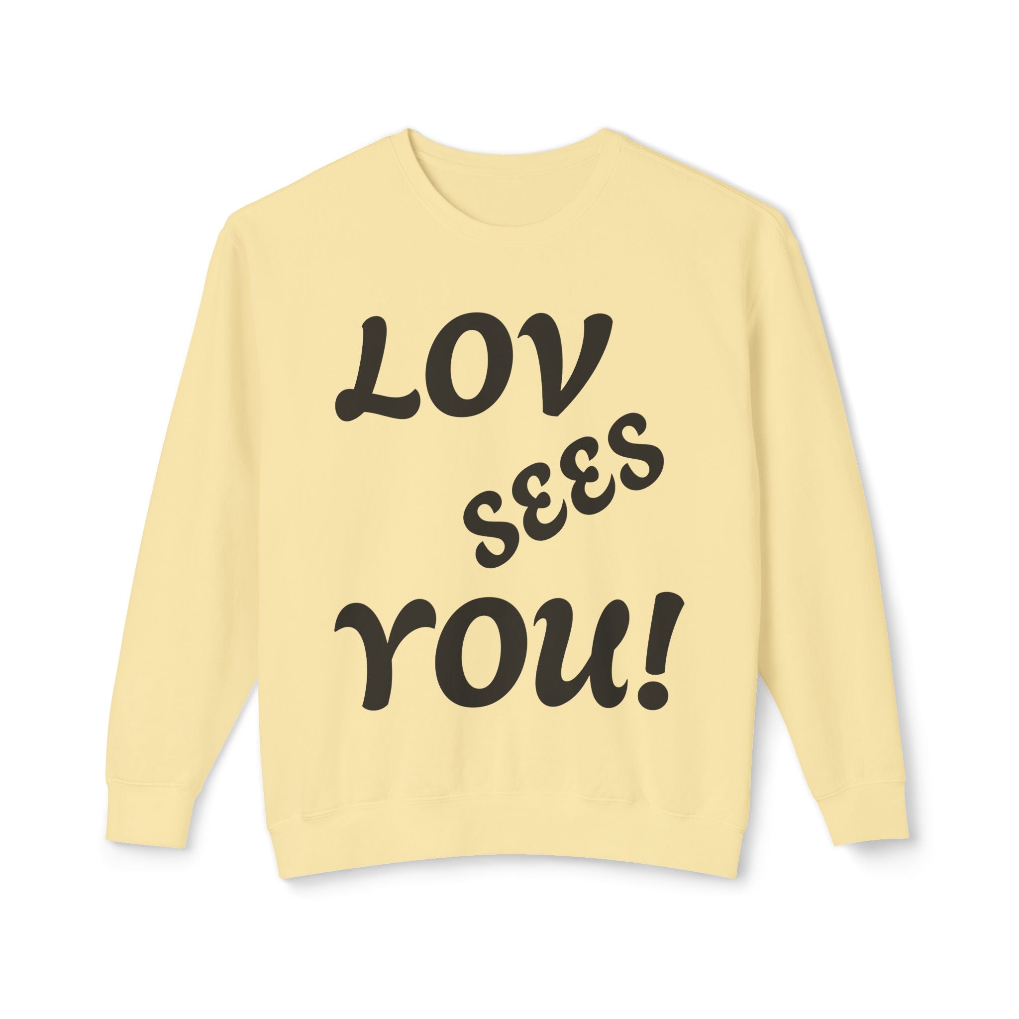 Love Sees You Crewneck Sweatshirt | Unisex Trendy Apparel | Eye Design | Perfect Gift for Self-Love & Spiritual Vibes