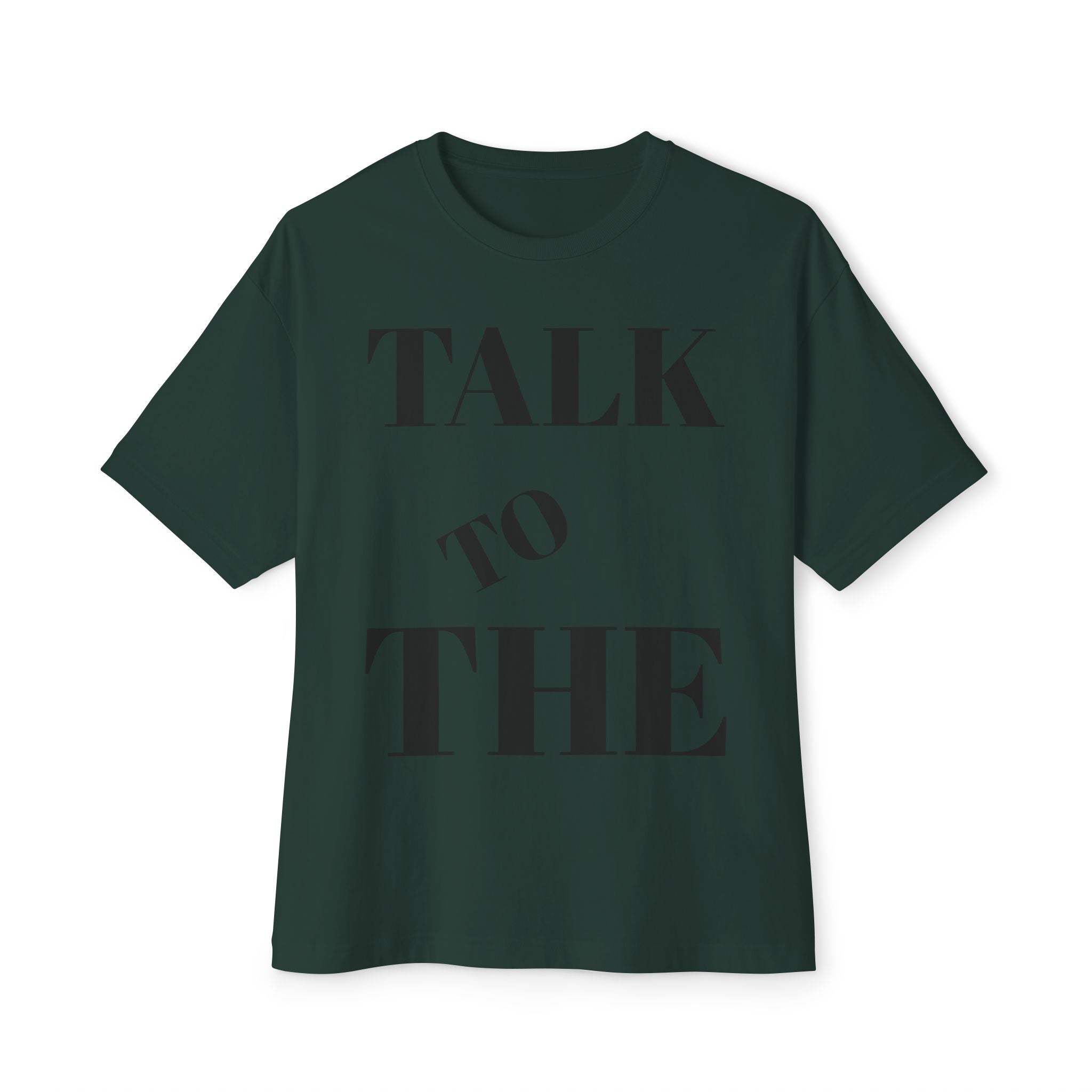 Talk to the Hand Oversized Tee, Unisex Boxy T-Shirt, Casual Wear, Comfortable Tee, Trendy Graphic Tee, Gift for Friends, Streetwear Fashion