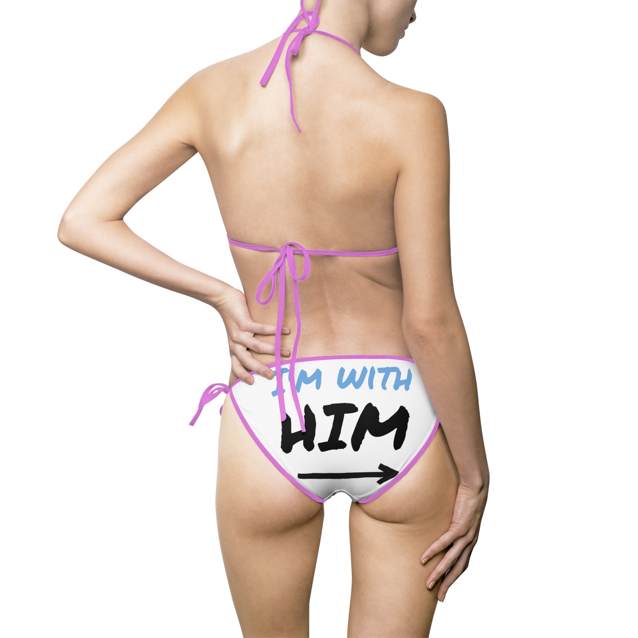 Heartfelt Women's Bikini Swimsuit, Flirty Swimwear, Beach Ready Bikini, Summer Pool Party Style, Cute Vacation Swim Outfit, Couples Swim Set