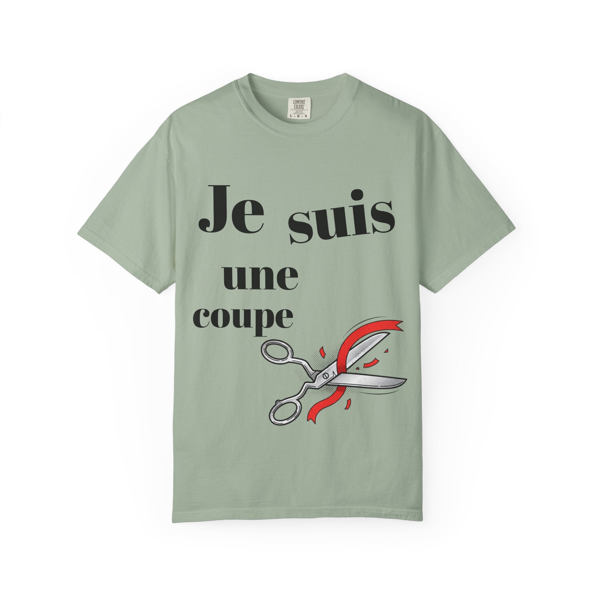T-Shirt — Je suis une coupe (French Scissors Graphic)