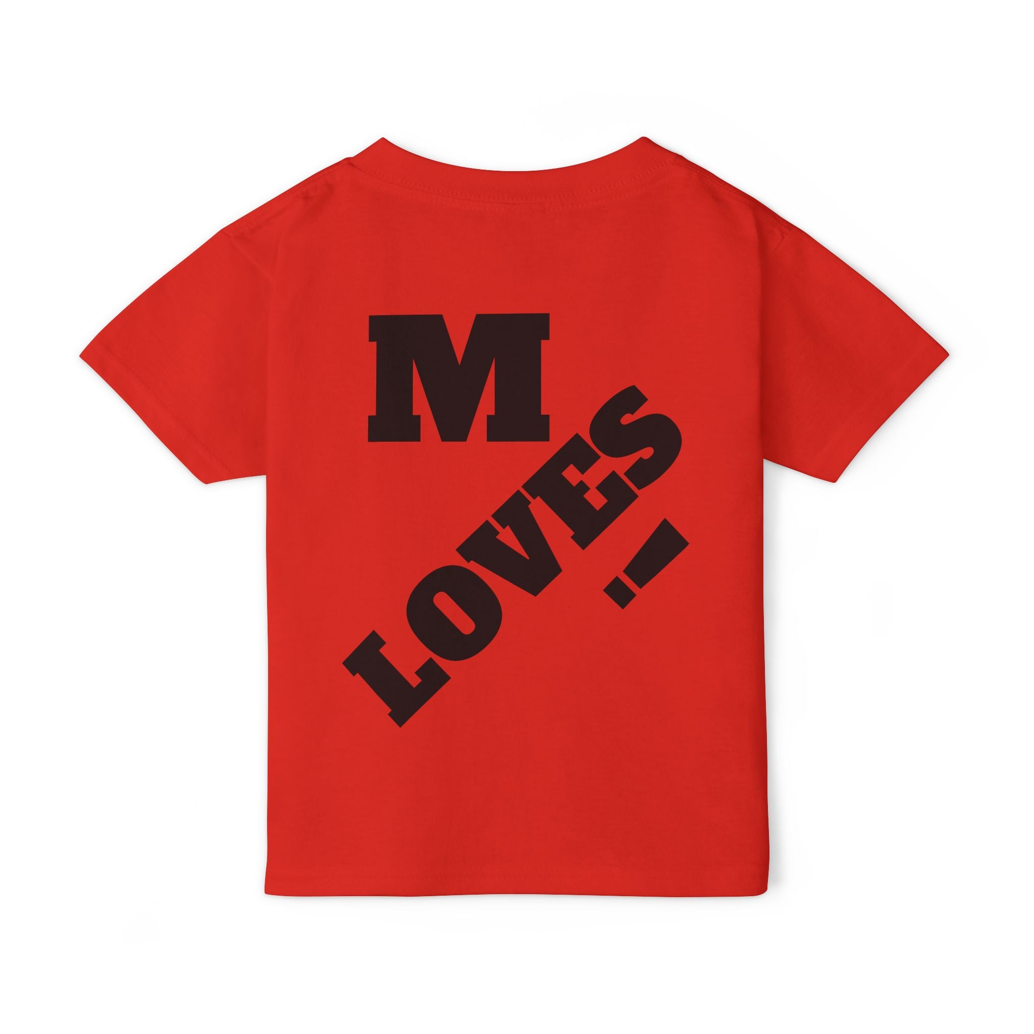 Toddler T‑Shirt — “God Loves Me” Diagonal Bold Typography (Christian Kids Tee)