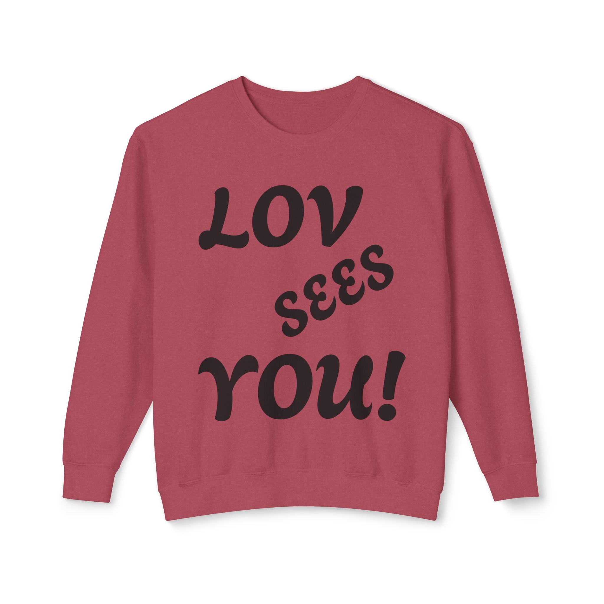 Love Sees You Crewneck Sweatshirt | Unisex Trendy Apparel | Eye Design | Perfect Gift for Self-Love & Spiritual Vibes