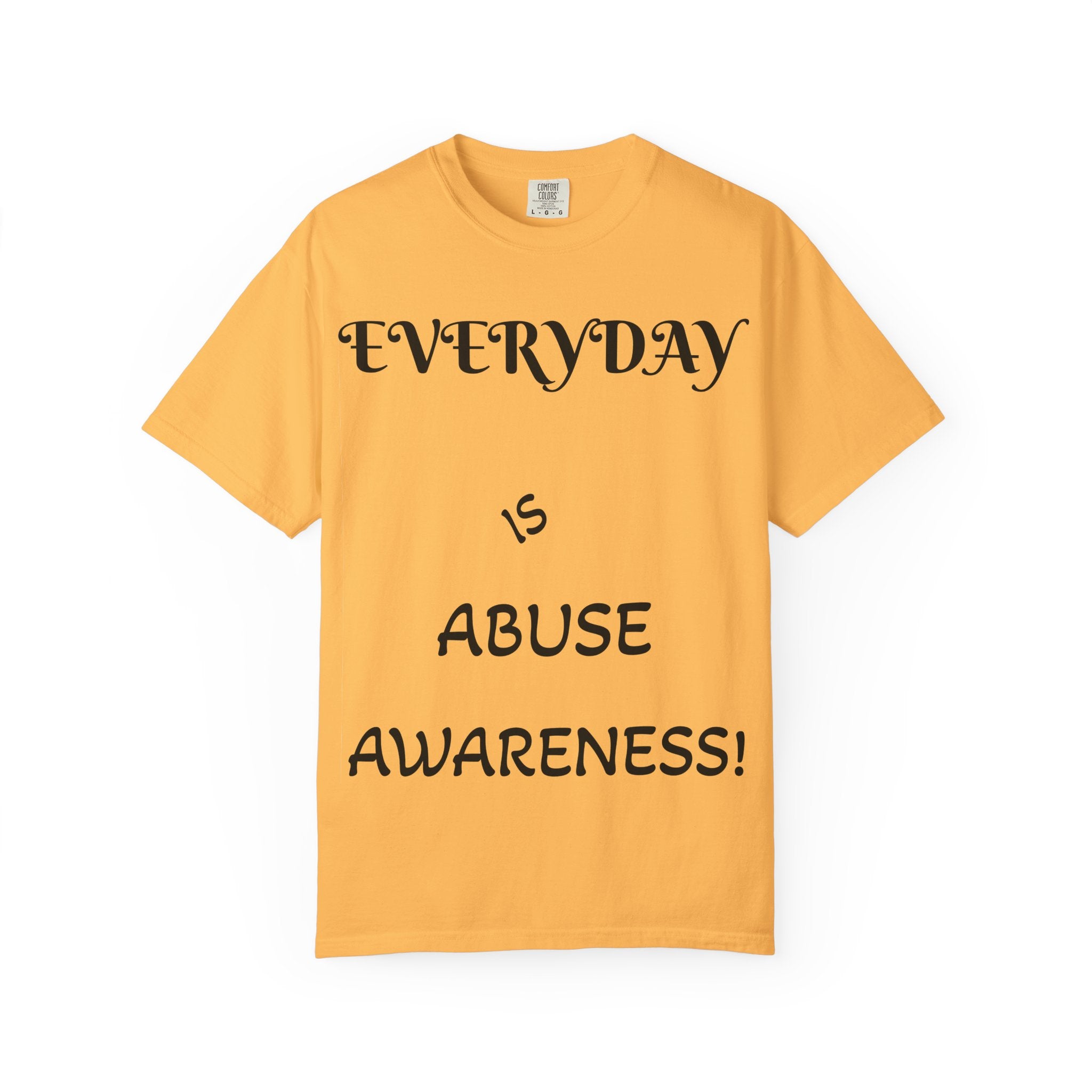 Unisex T-shirt for Abuse Awareness, Heart Design Apparel, Support Mental Health, Thought-Provoking Gift, Everyday Comfort Wear