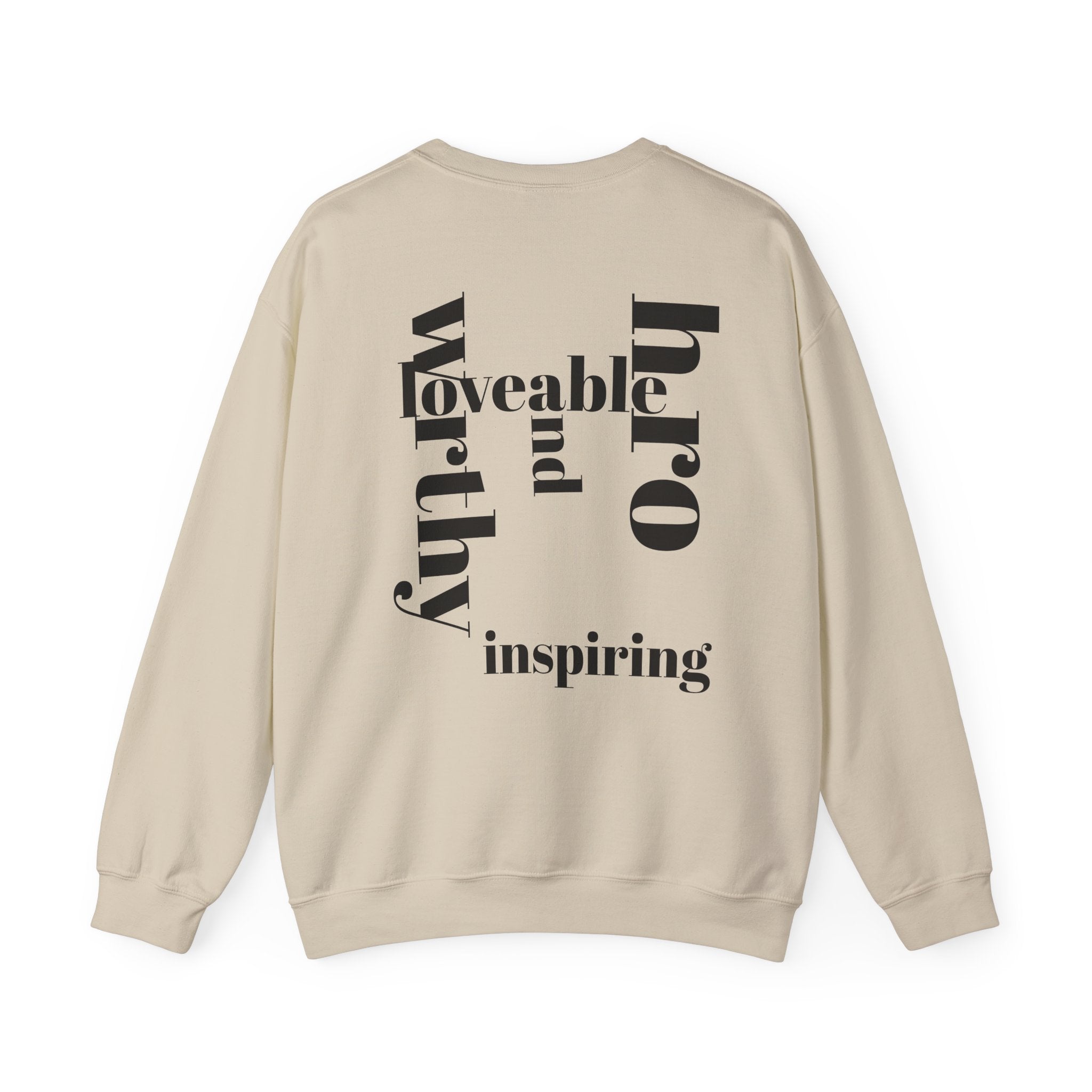 Empowering Unisex Sweatshirt: 'I AM' Inspirational Crewneck, Motivational Gift for Her, Self-Love Apparel, Cozy Casual Wear