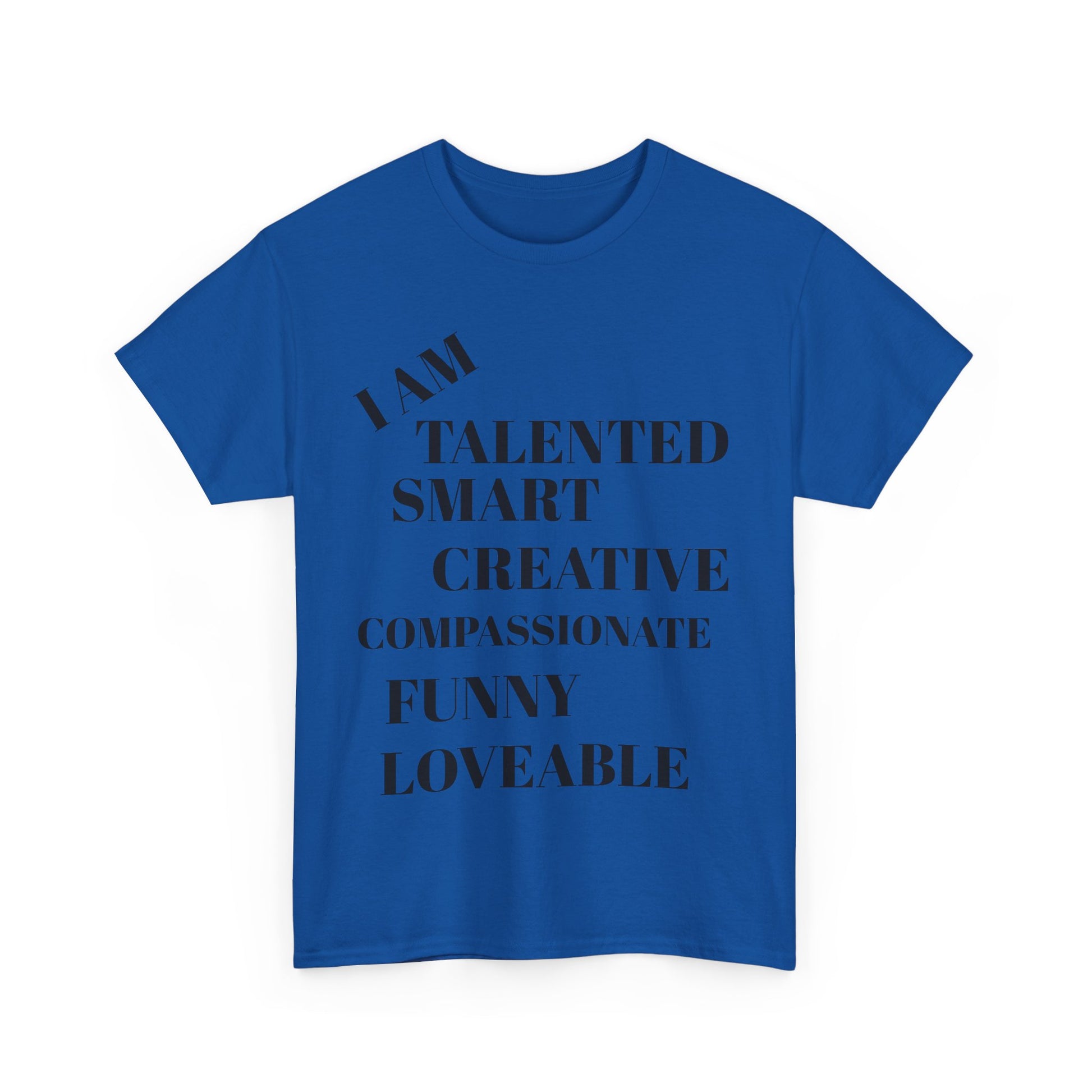 Empowering Unisex Tee - I Am Talented, Smart, Creative, Funny, Loveable, Perfect for Self-Love, Motivational Gift, Inspirational Wear, [...]