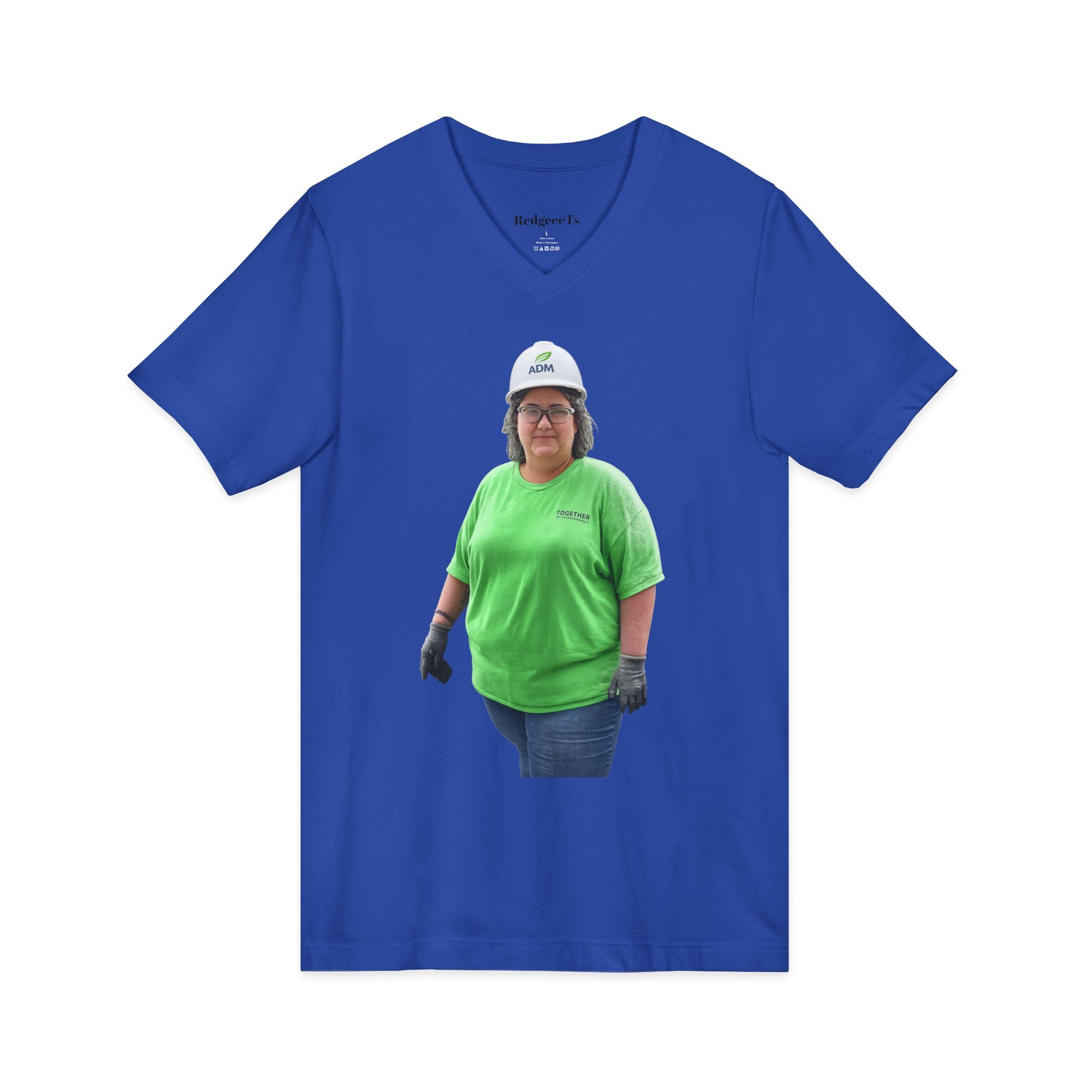 Unisex Jersey Short Sleeve V-Neck Tee
