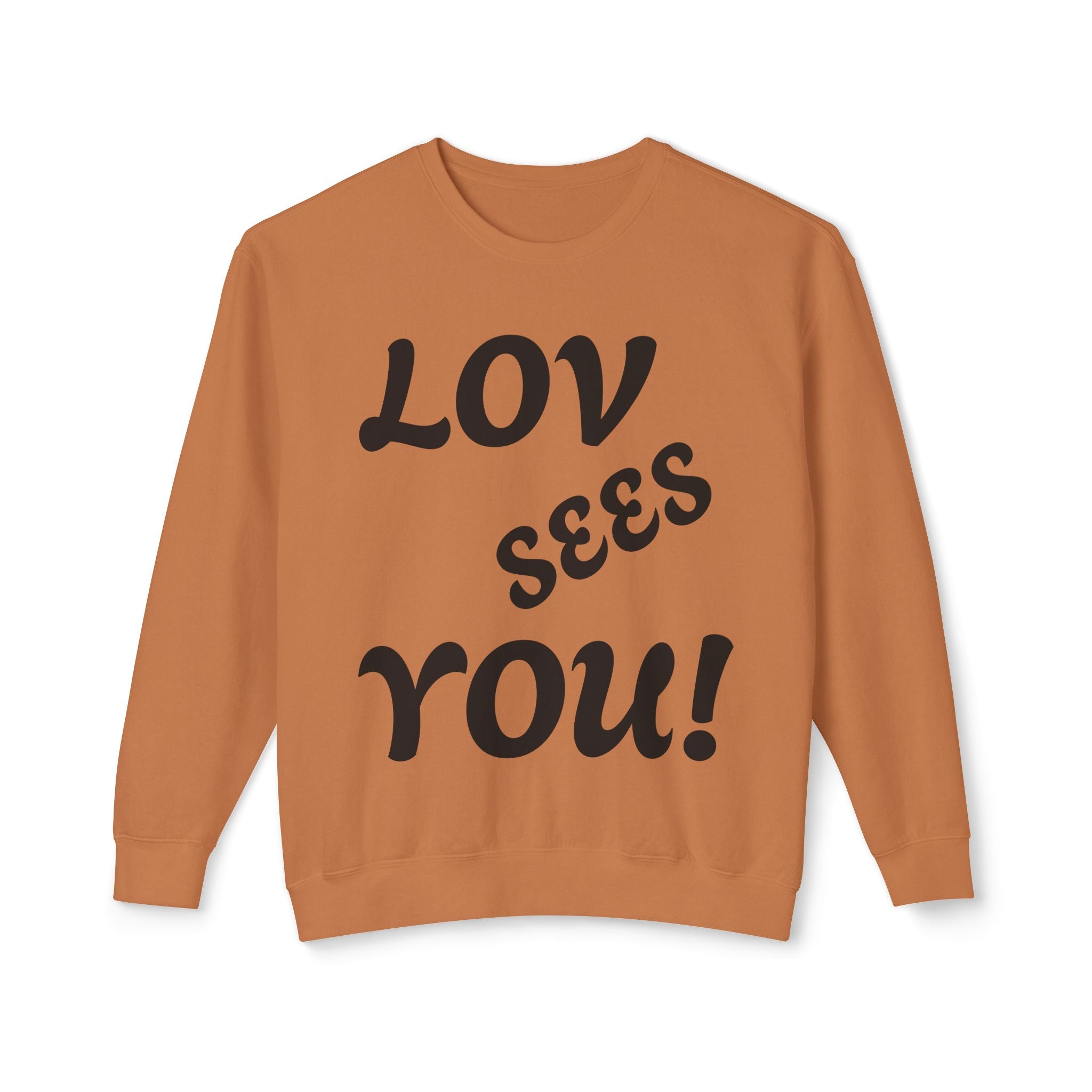 Love Sees You Crewneck Sweatshirt | Unisex Trendy Apparel | Eye Design | Perfect Gift for Self-Love & Spiritual Vibes