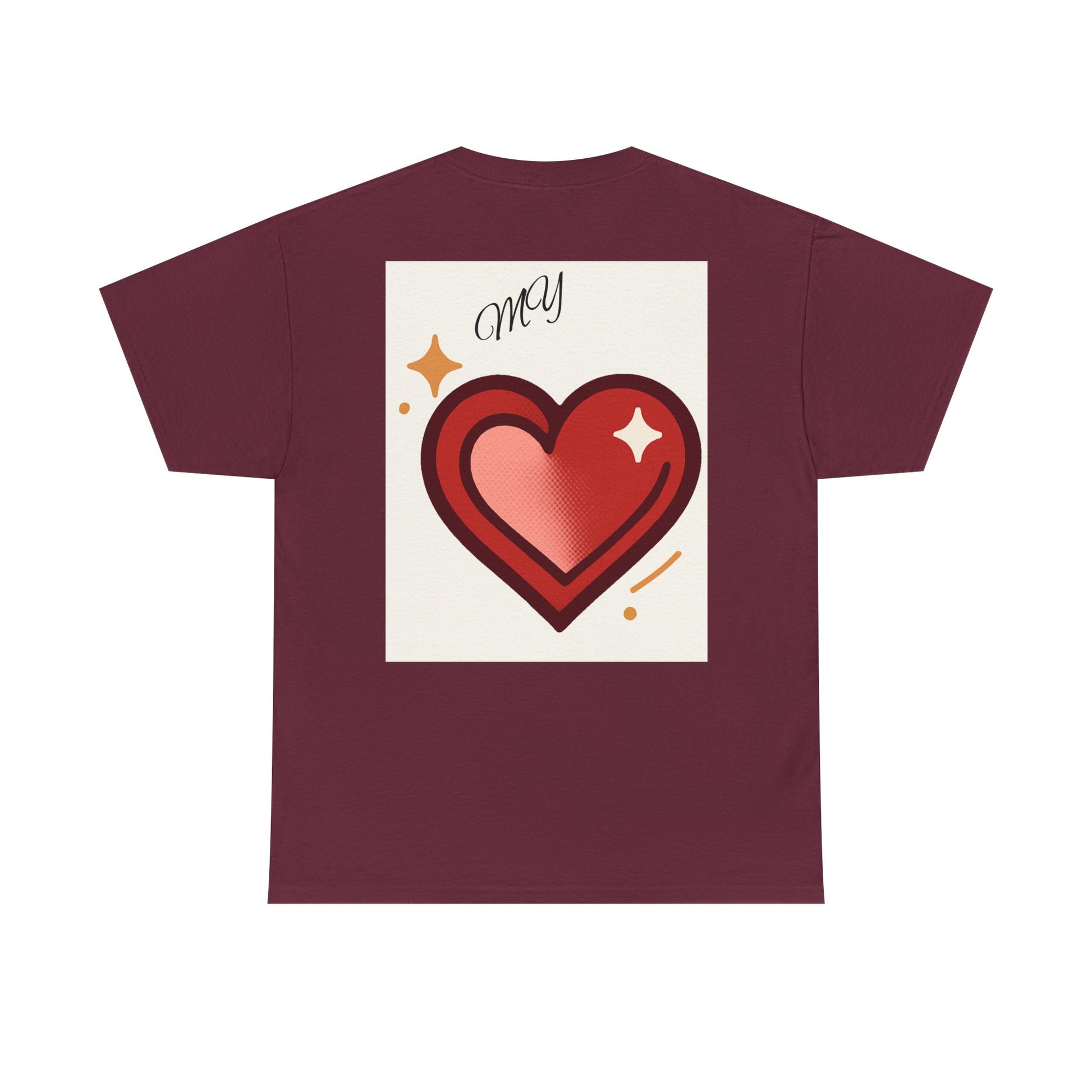 Heartfelt Unisex Heavy Cotton Tee | U R Always N, Gift for Loved Ones, Romantic Shirt, Valentine's Day, Casual Love Wear