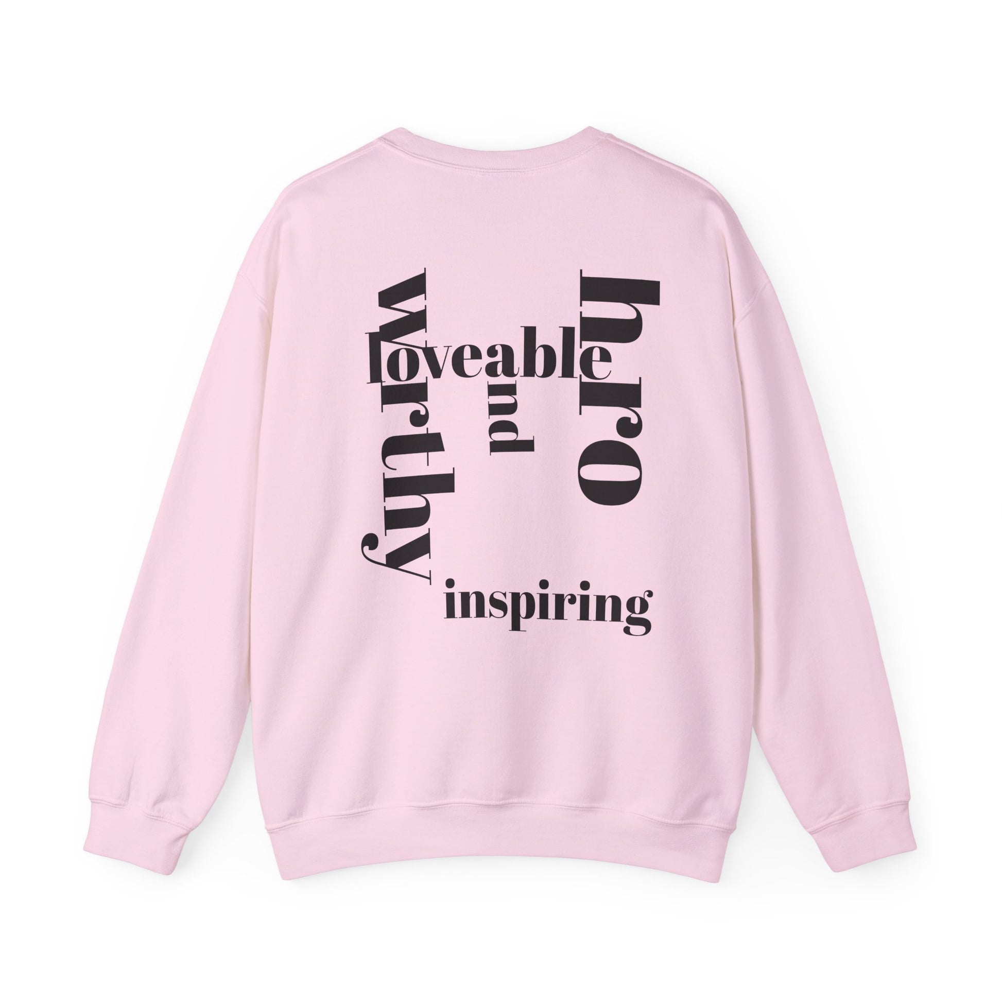 Empowering Unisex Sweatshirt: 'I AM' Inspirational Crewneck, Motivational Gift for Her, Self-Love Apparel, Cozy Casual Wear